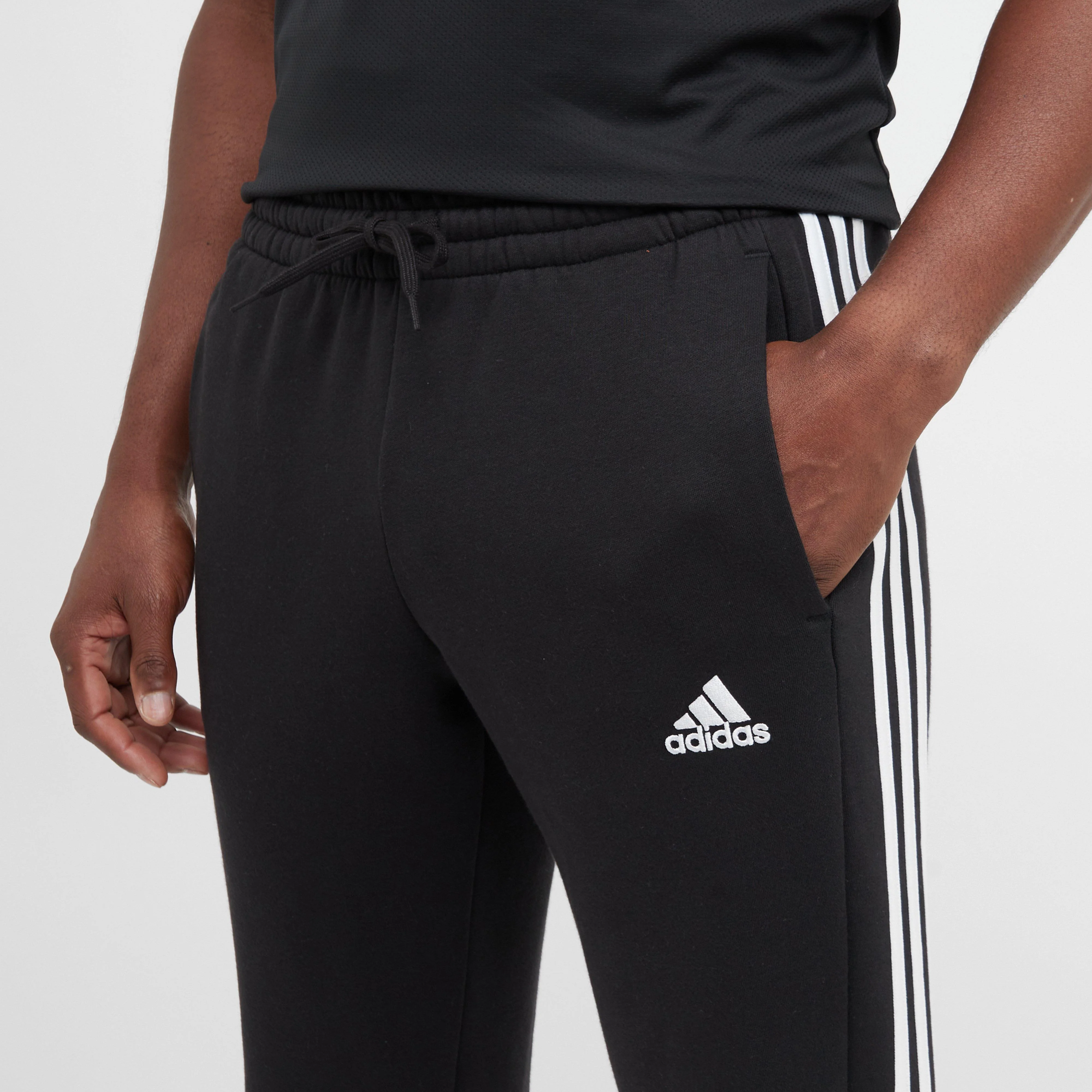 Men's 3 Stripe Fleece Jogging Bottoms - Image 4