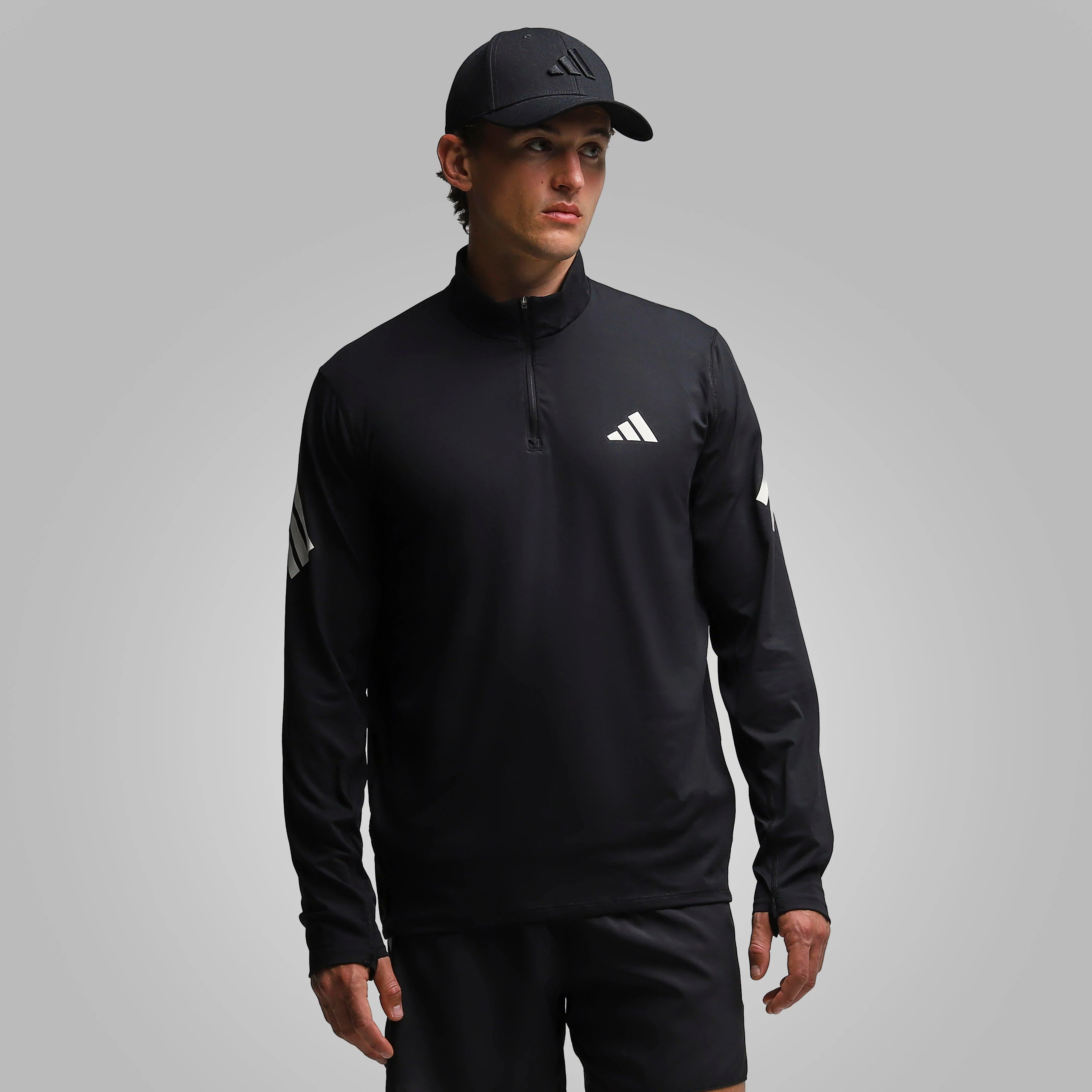 Men’s adi365 3Stripe Iconic Half Zip Sweatshirt