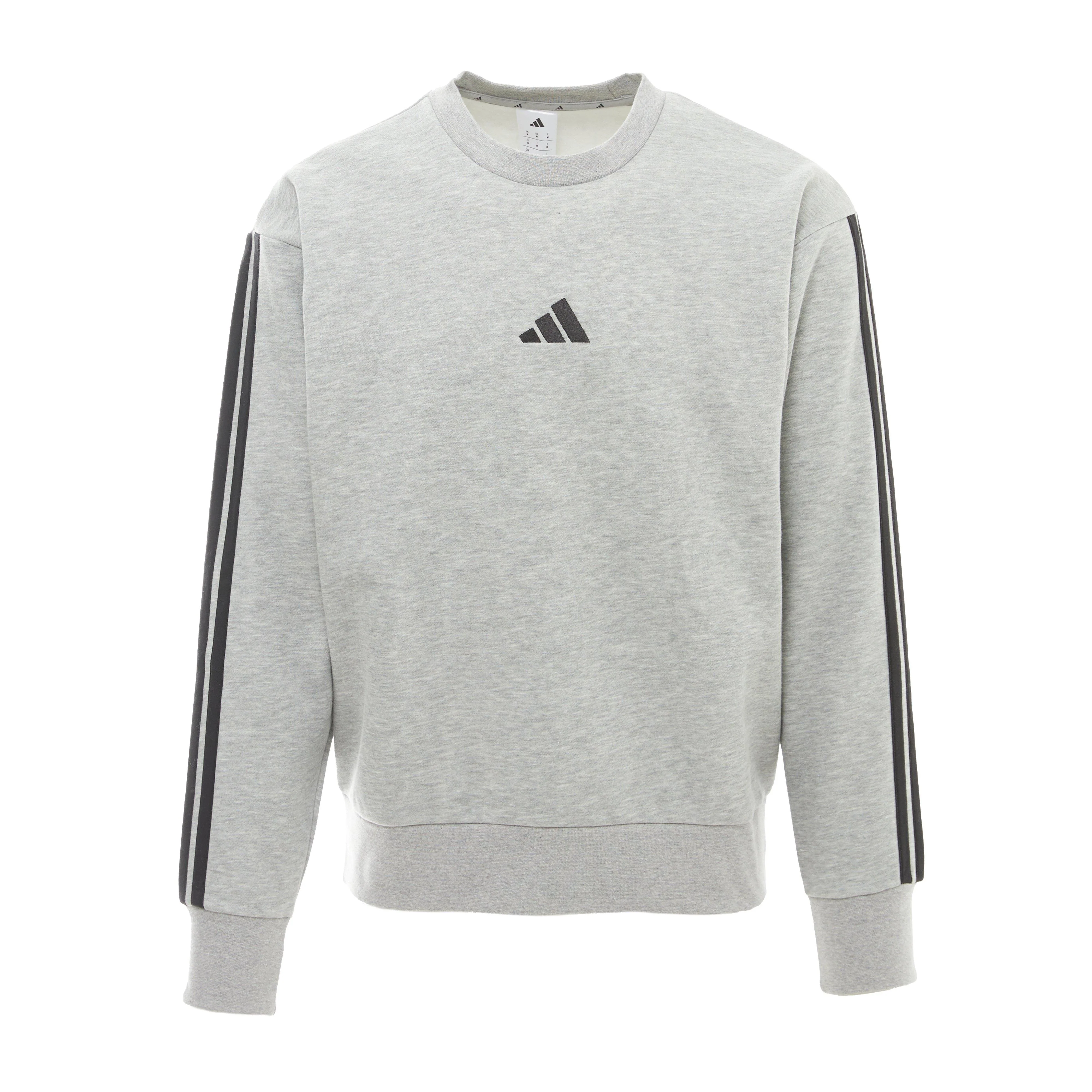 Men’s Essentials 3-Stripes Fleece Sweatshirt - Image 5
