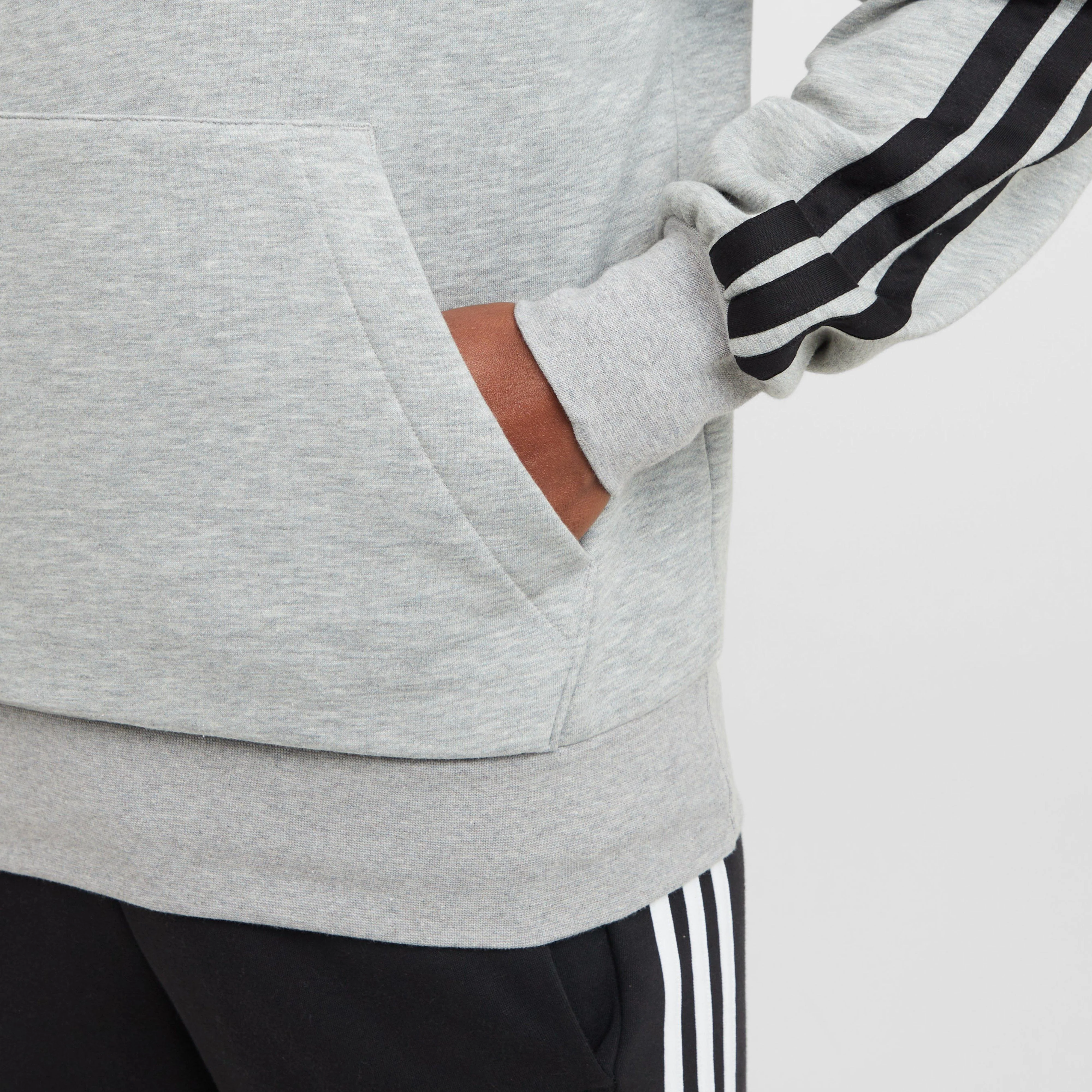 Men’s Essentials 3-Stripes Fleece Sweatshirt - Image 4