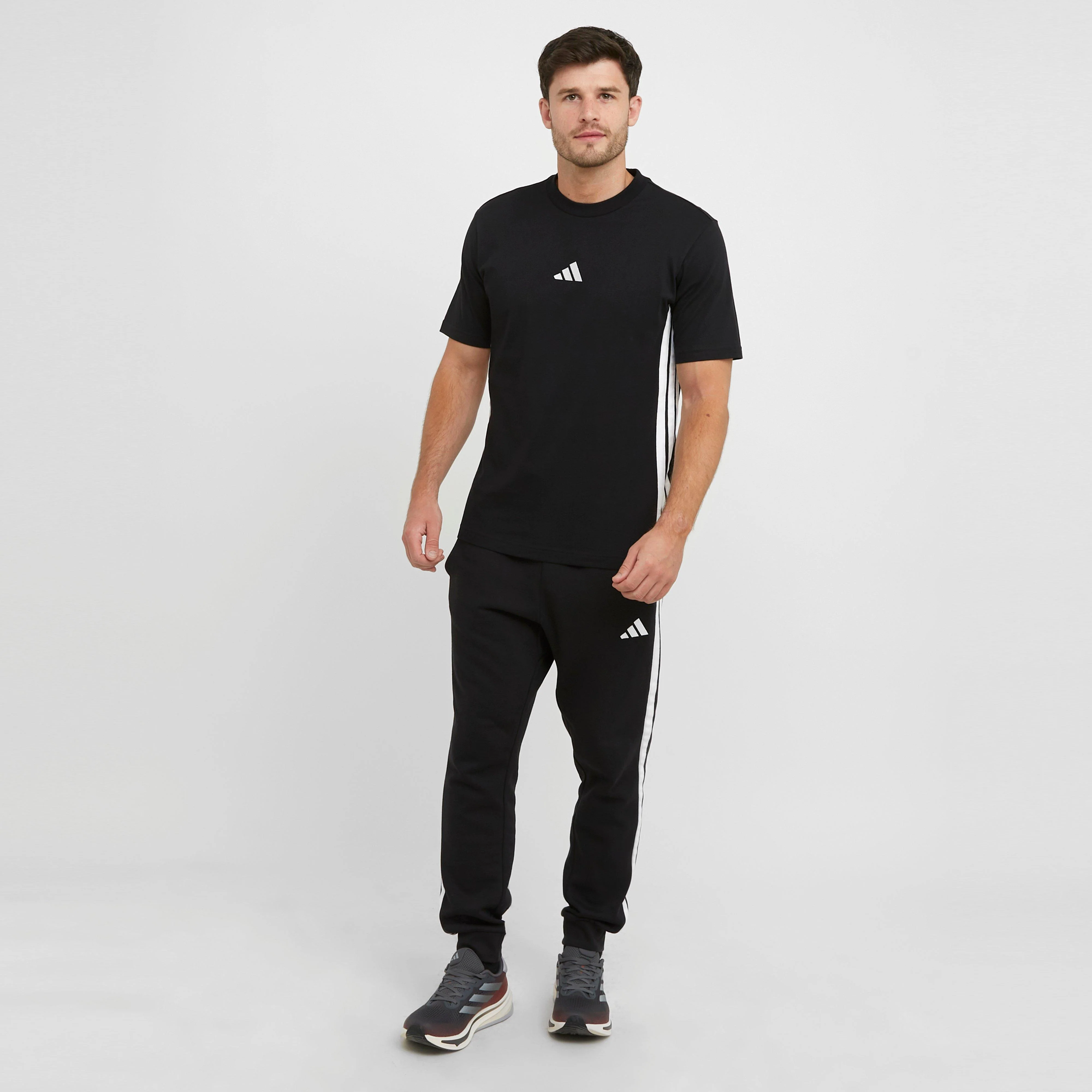 Men’s Essentials 3-Stripes Single Jersey T-Shirt - Image 3