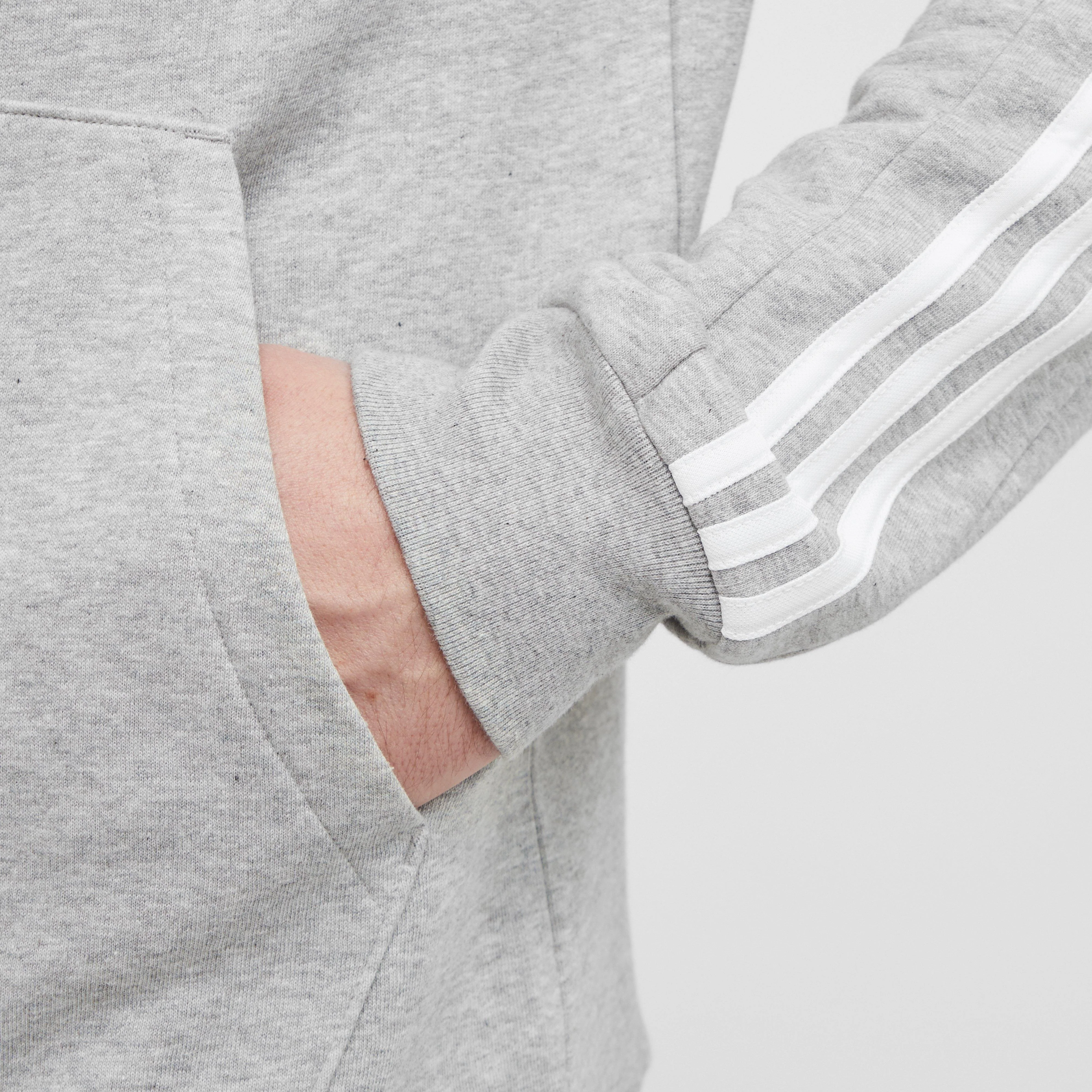 Men's Essentials Fleece 3-Stripes Hoodie - Image 5