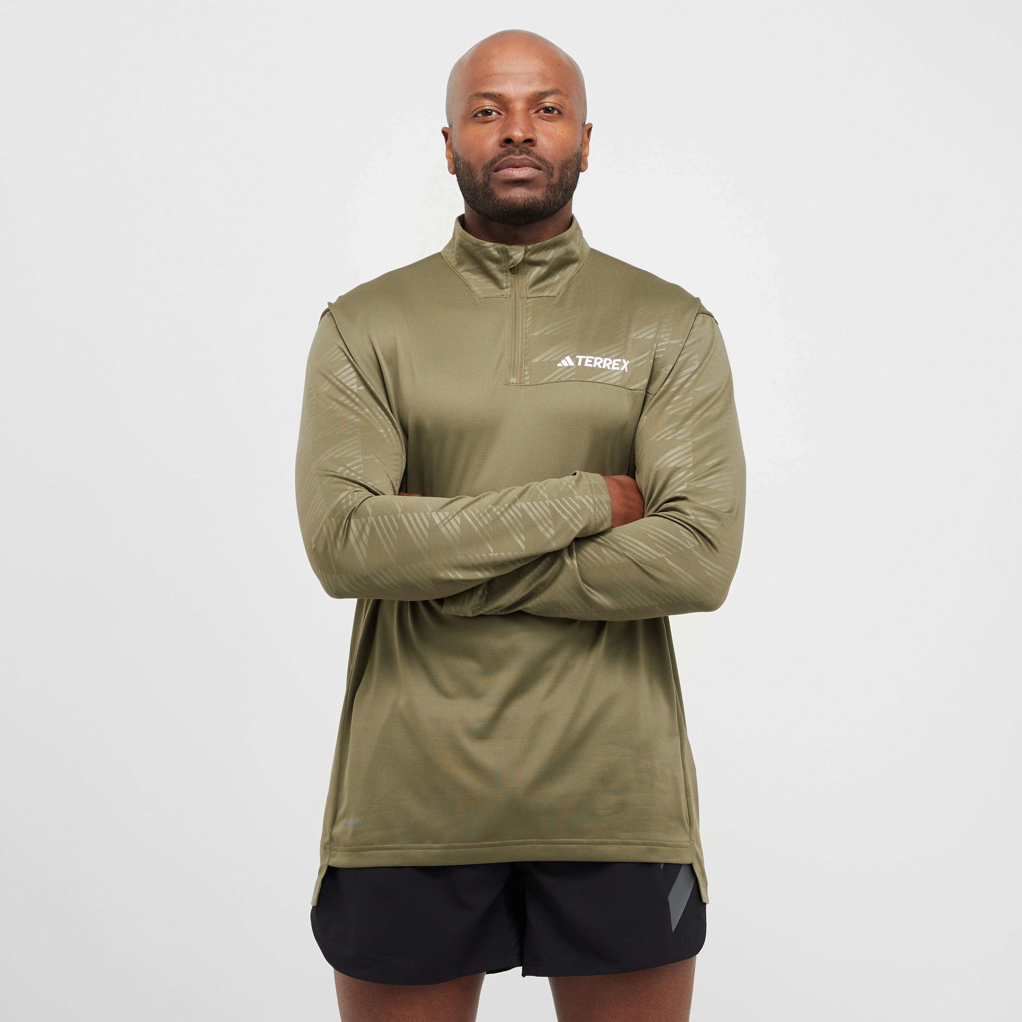 Men's Multi Half-Zip Long Sleeve Top