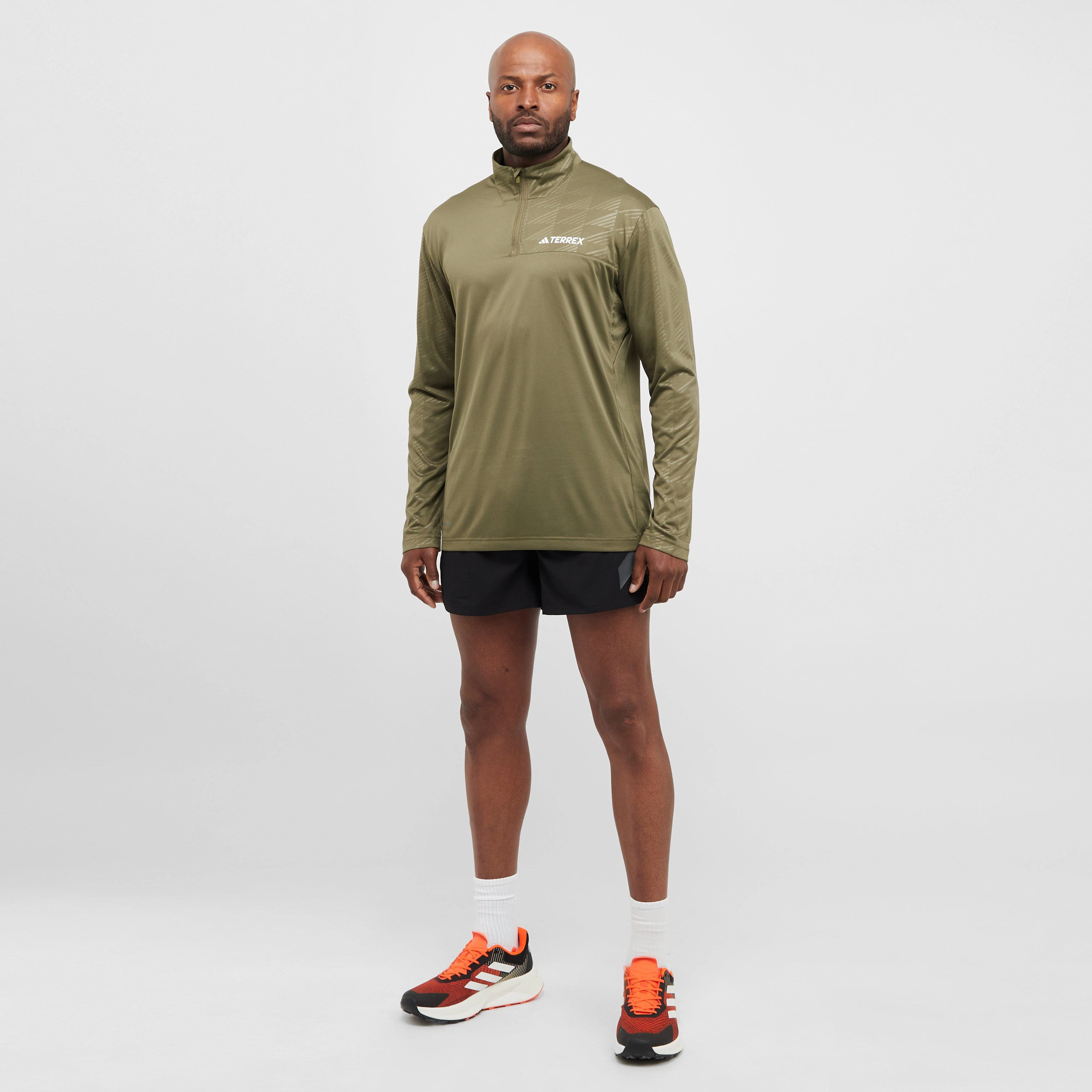 Men's Multi Half-Zip Long Sleeve Top - Image 3