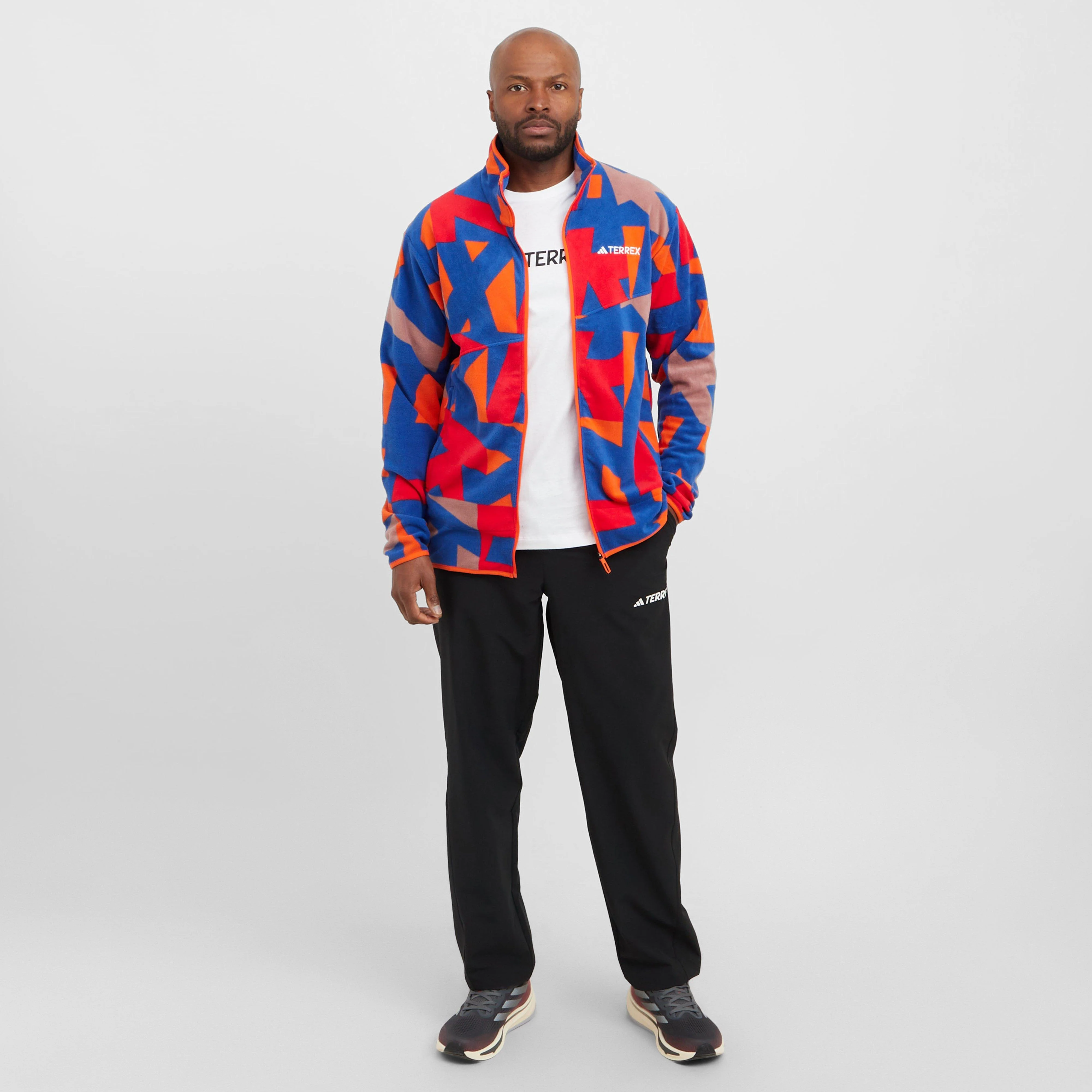 Men’s Multi Printed Full-Zip Fleece Jacket - Image 3