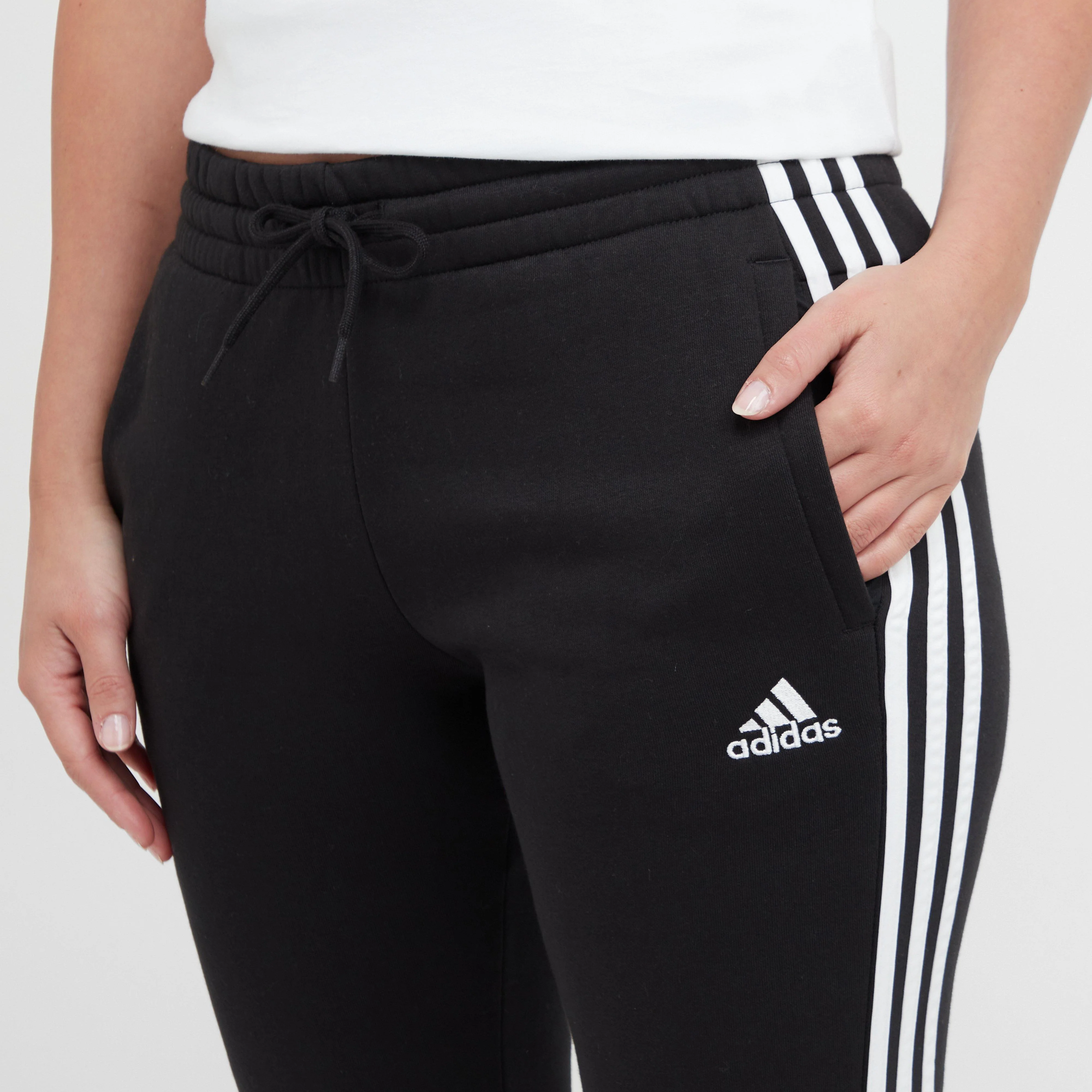 Women's 3 Stripe Fleece Jogging Bottoms - Image 4