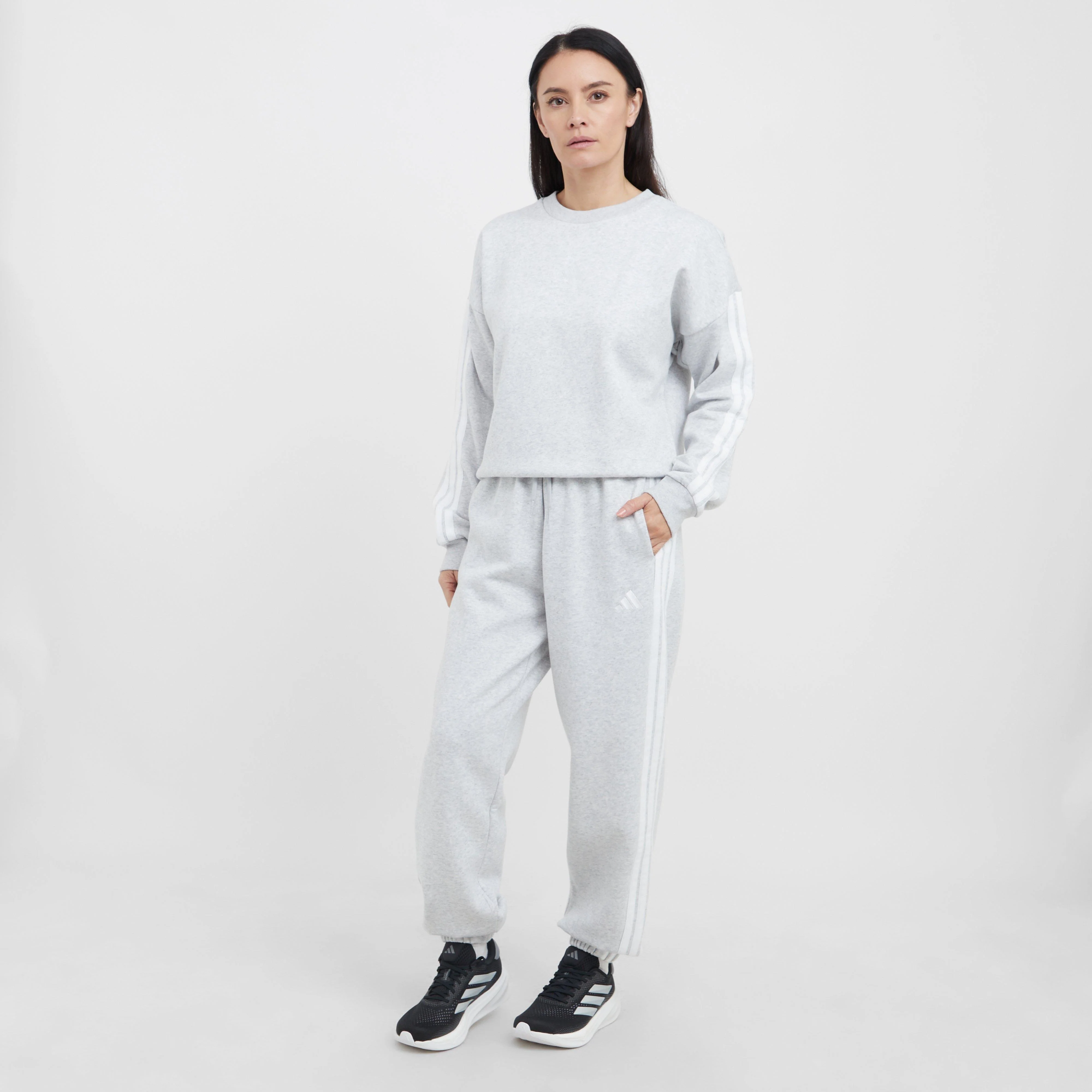 Women's Essentials 3-Stripes Fleece Joggers - Image 3
