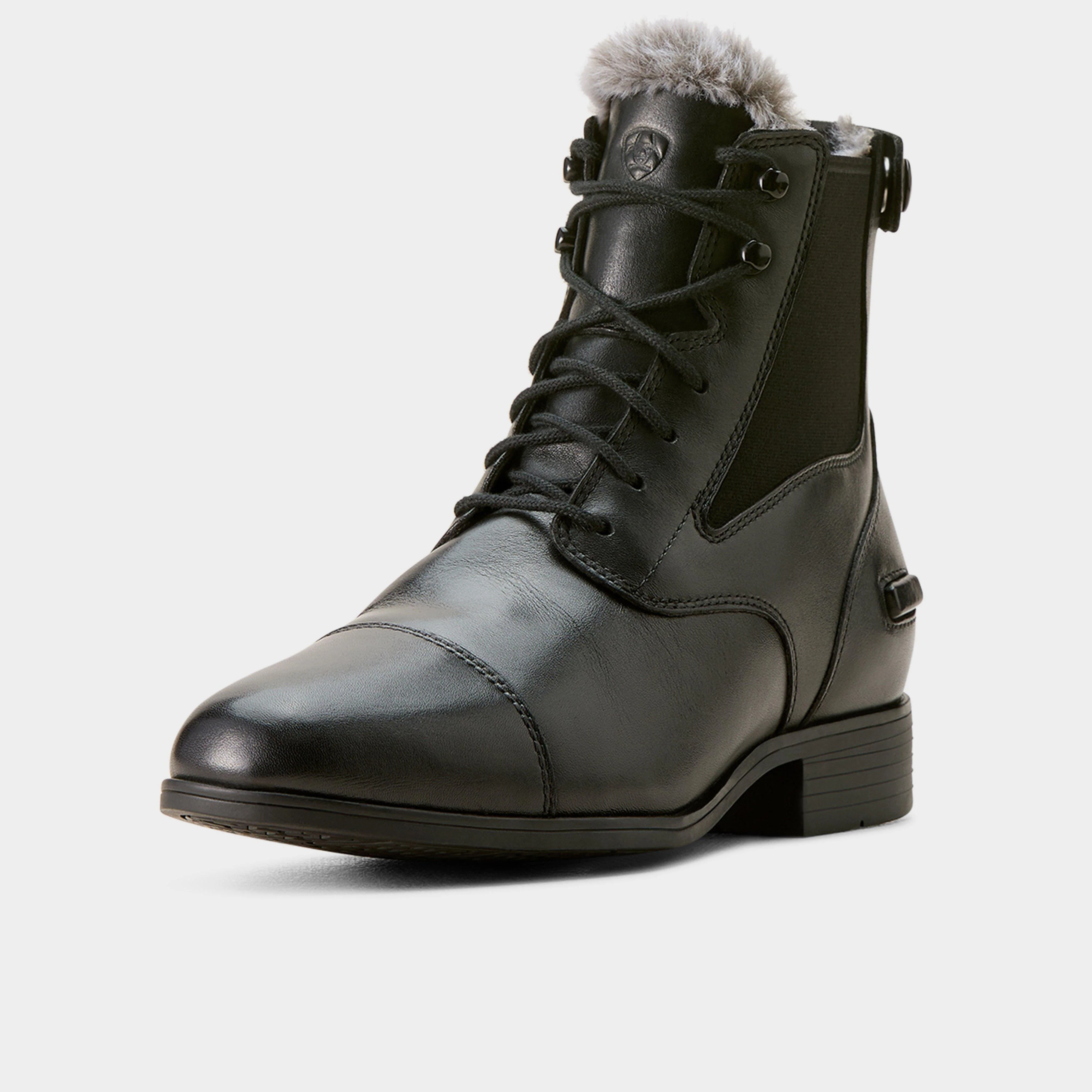 Women's Kendall Back Zip Sherpa Paddock Boots Black - Image 2