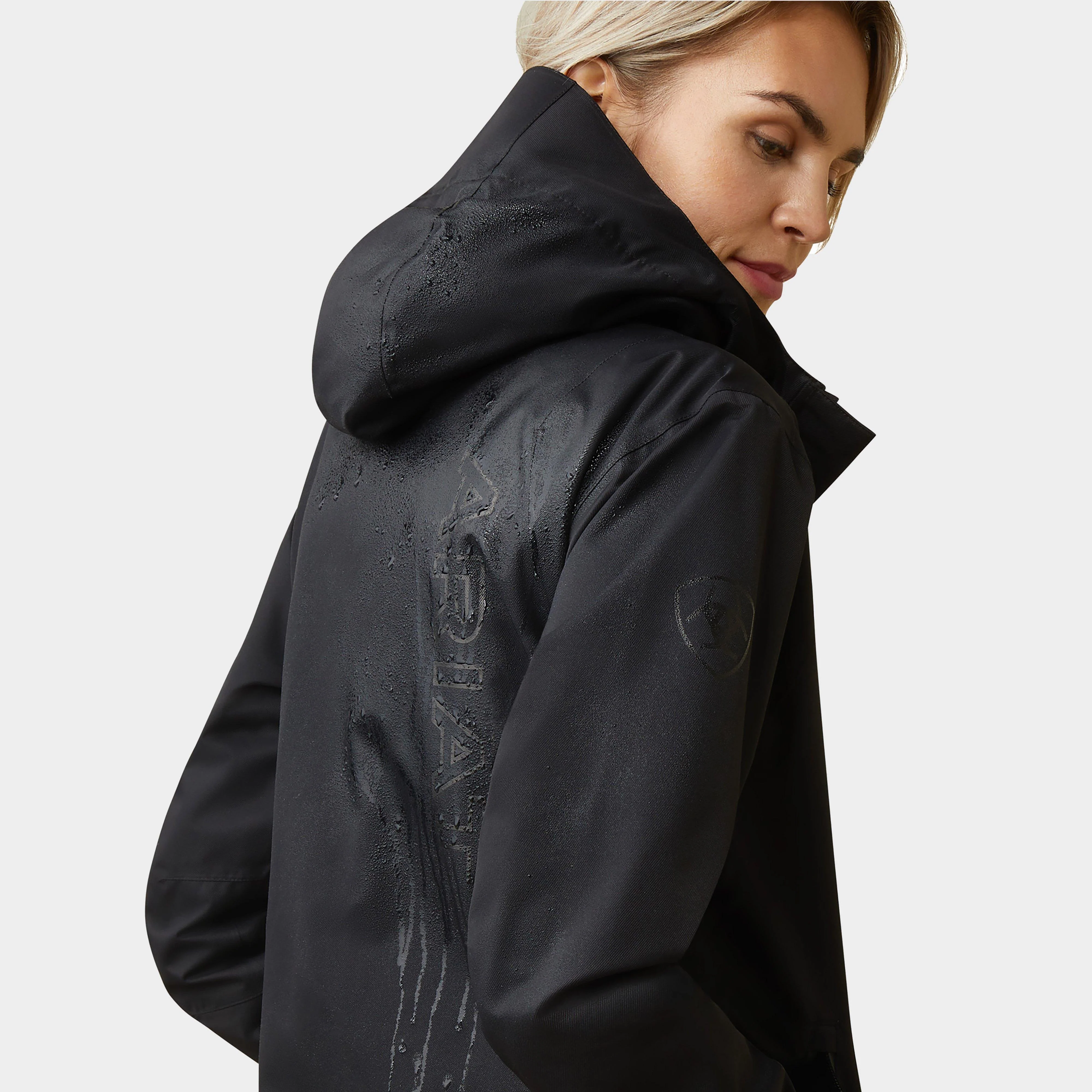 Women's Spectator Waterproof Jacket Black - Image 3