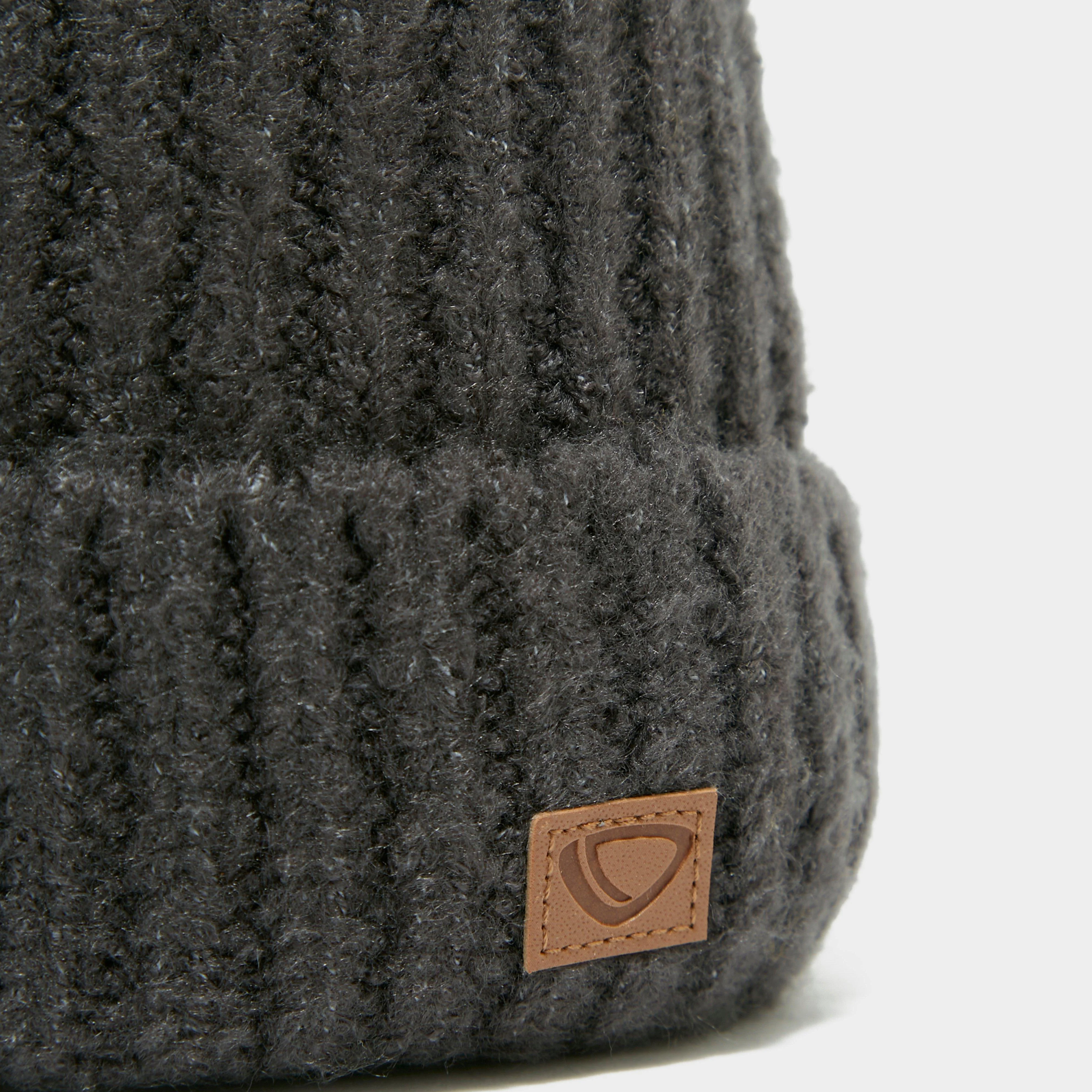 Women's Pom Knit Ribbed Beanie - Image 3