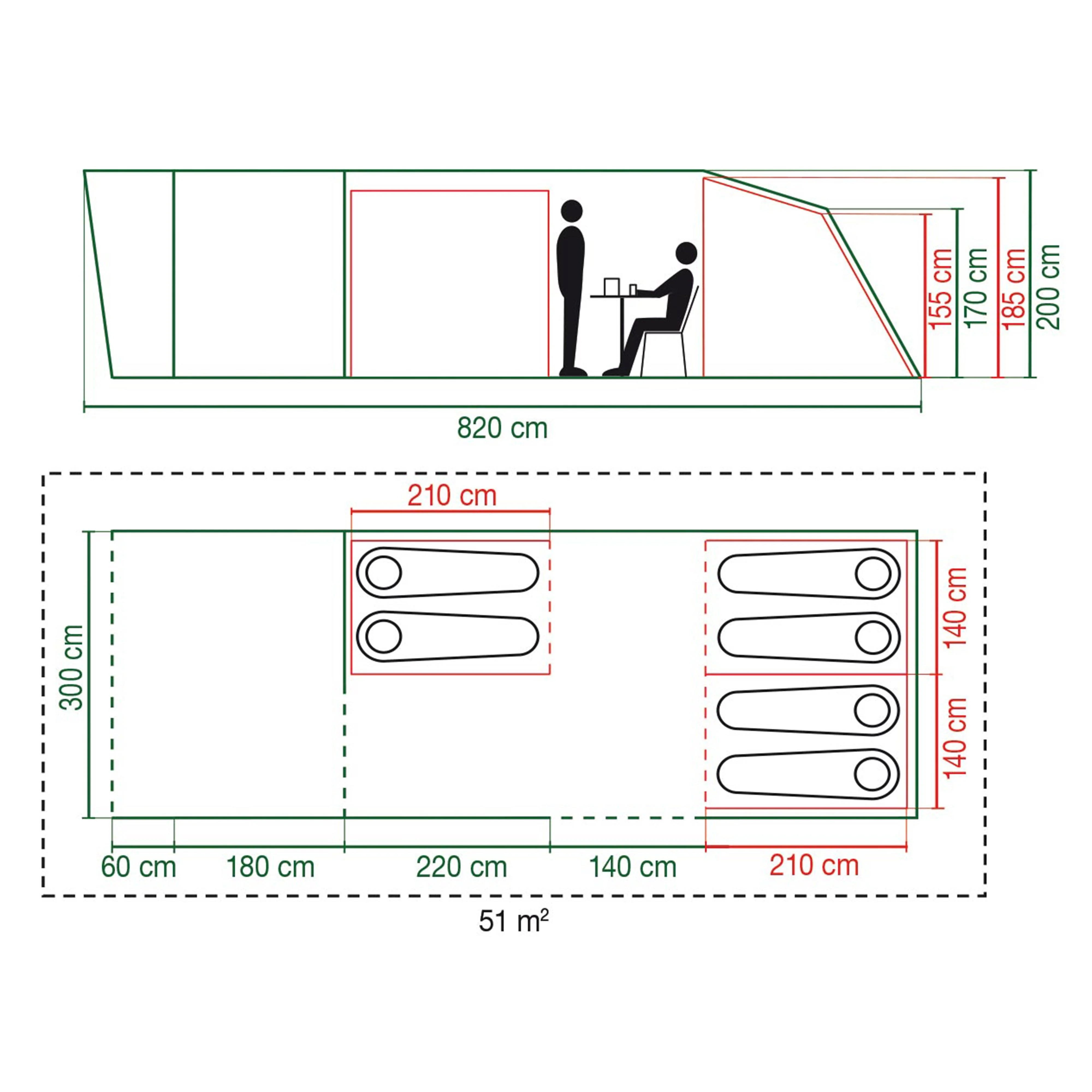 FastPitch™ Air Valdes 6 L Tent - Image 2