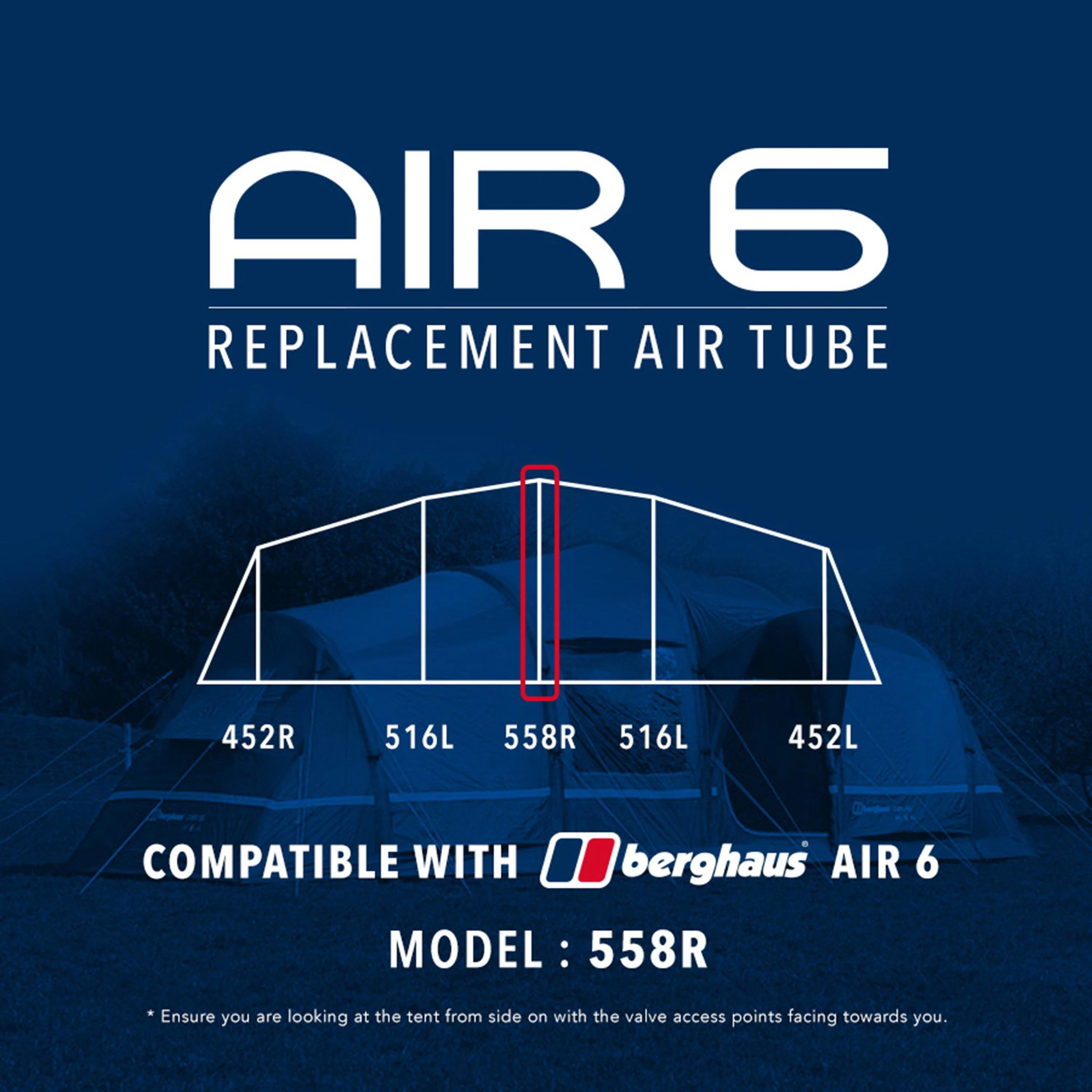 Air 6 Tent Replacement Air Tube - 558R - Image 3