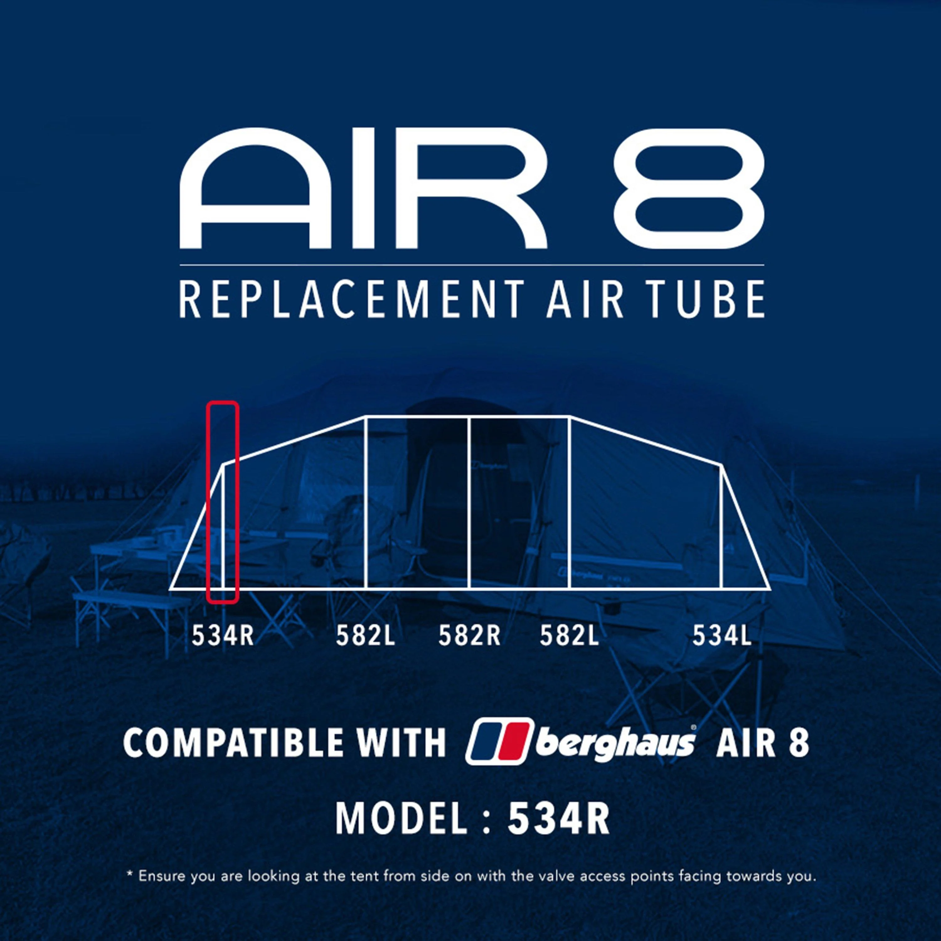 Air 8 Tent Replacement Air Tube - 534R - Image 3