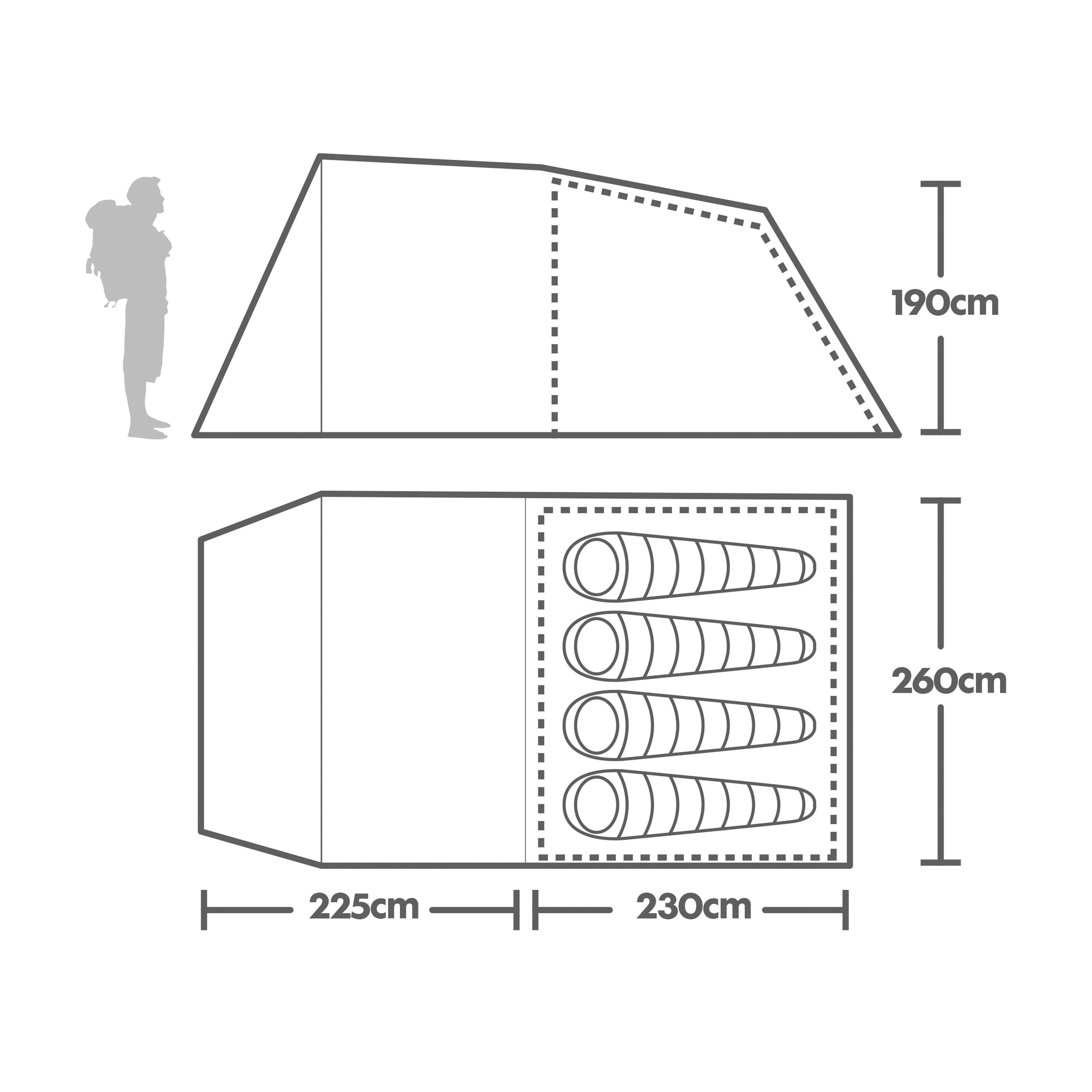 Sendero 4 Family Tent - Image 2