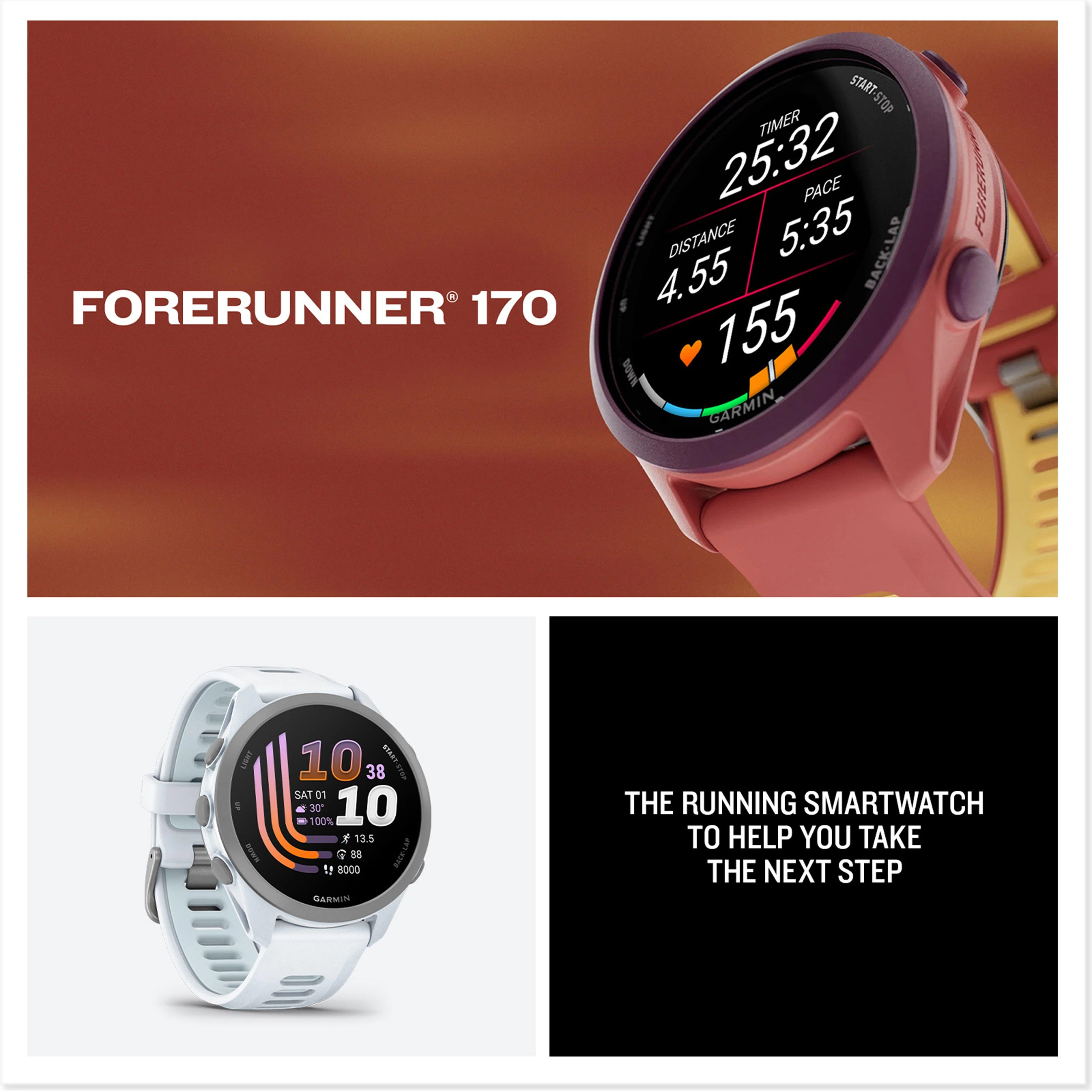 Forerunner® 170 Music GPS Running Smartwatch - Image 8