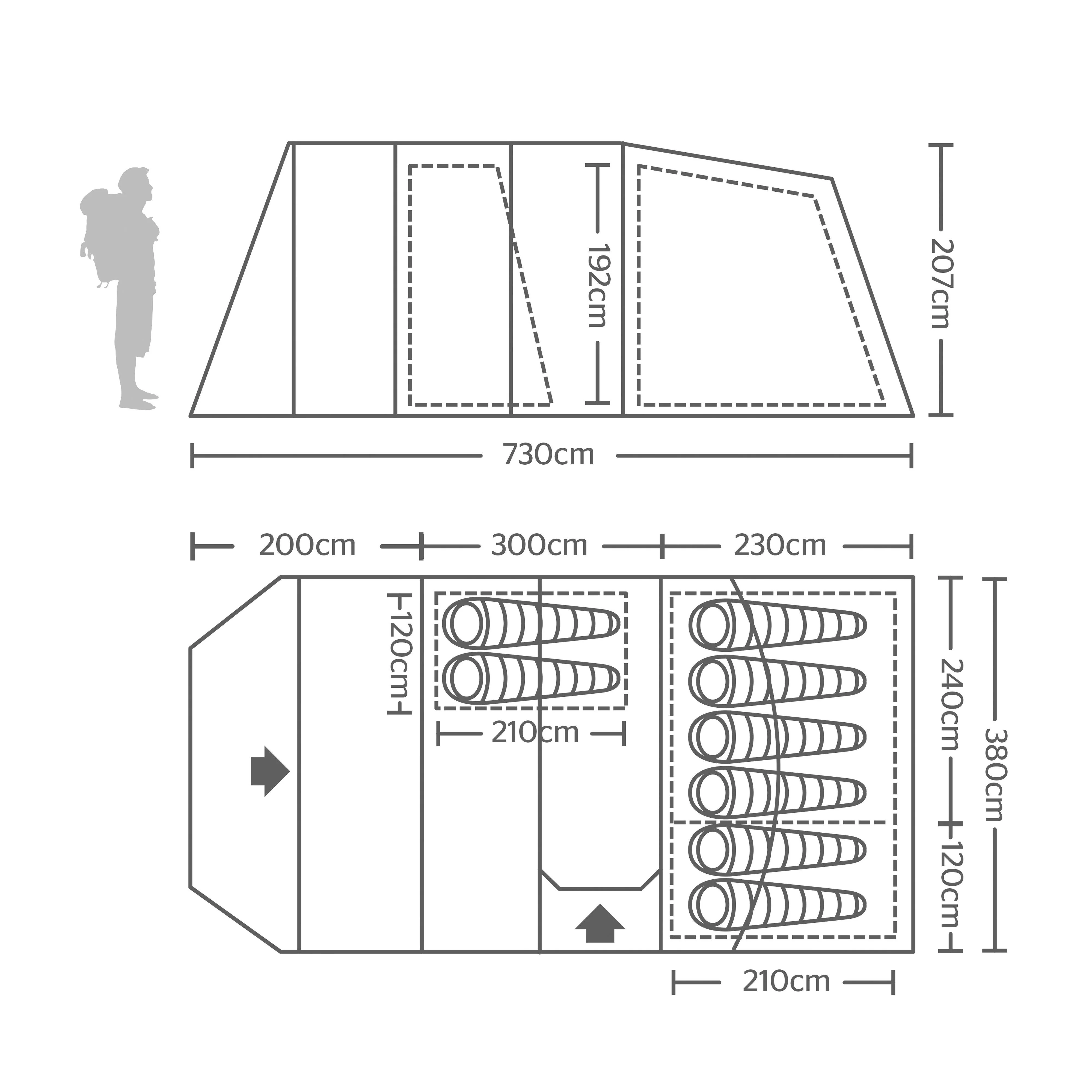 Hampton 800 Eclipse Tent - Image 2