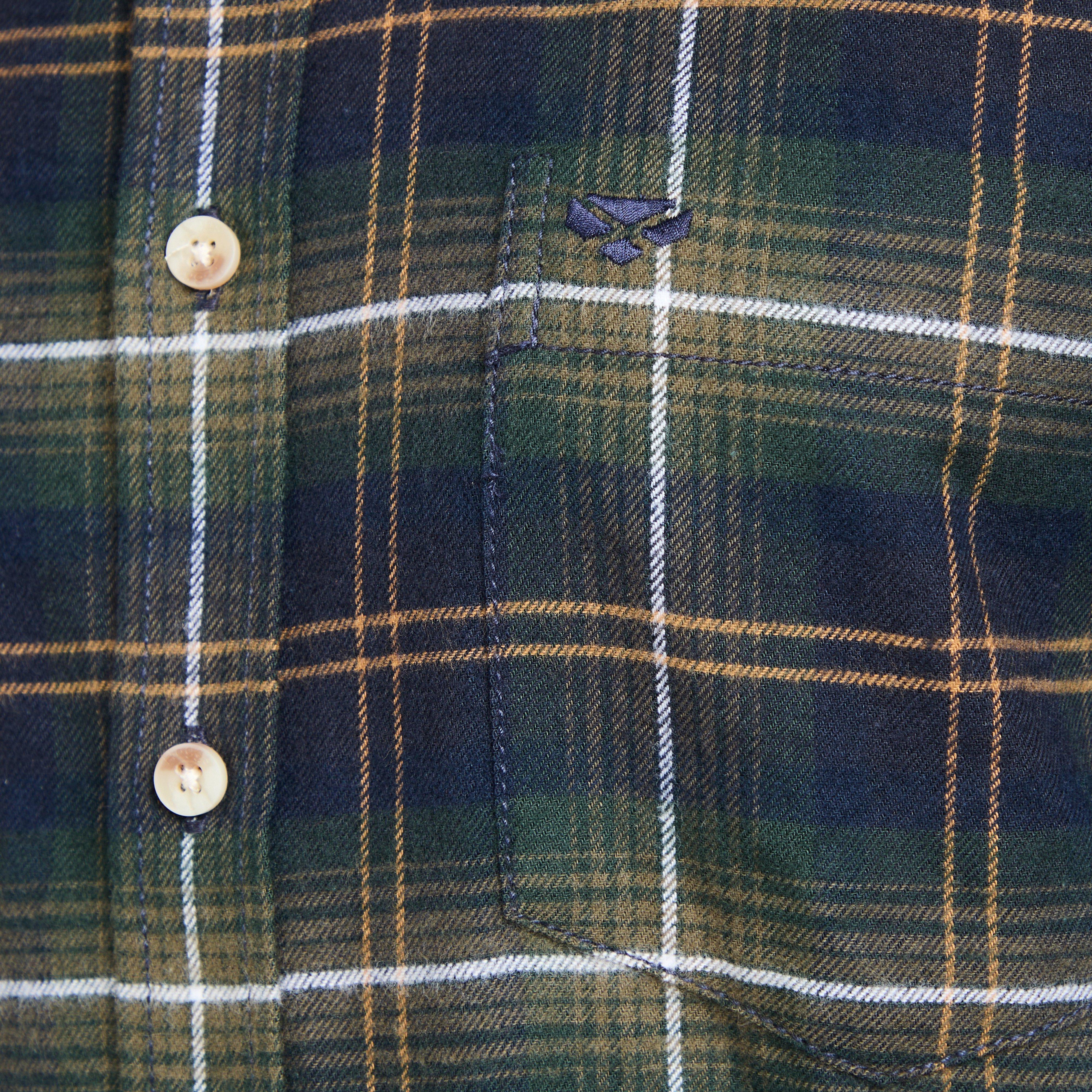 Mens Pitmedden Long Sleeve Flannel Shirt - Image 5