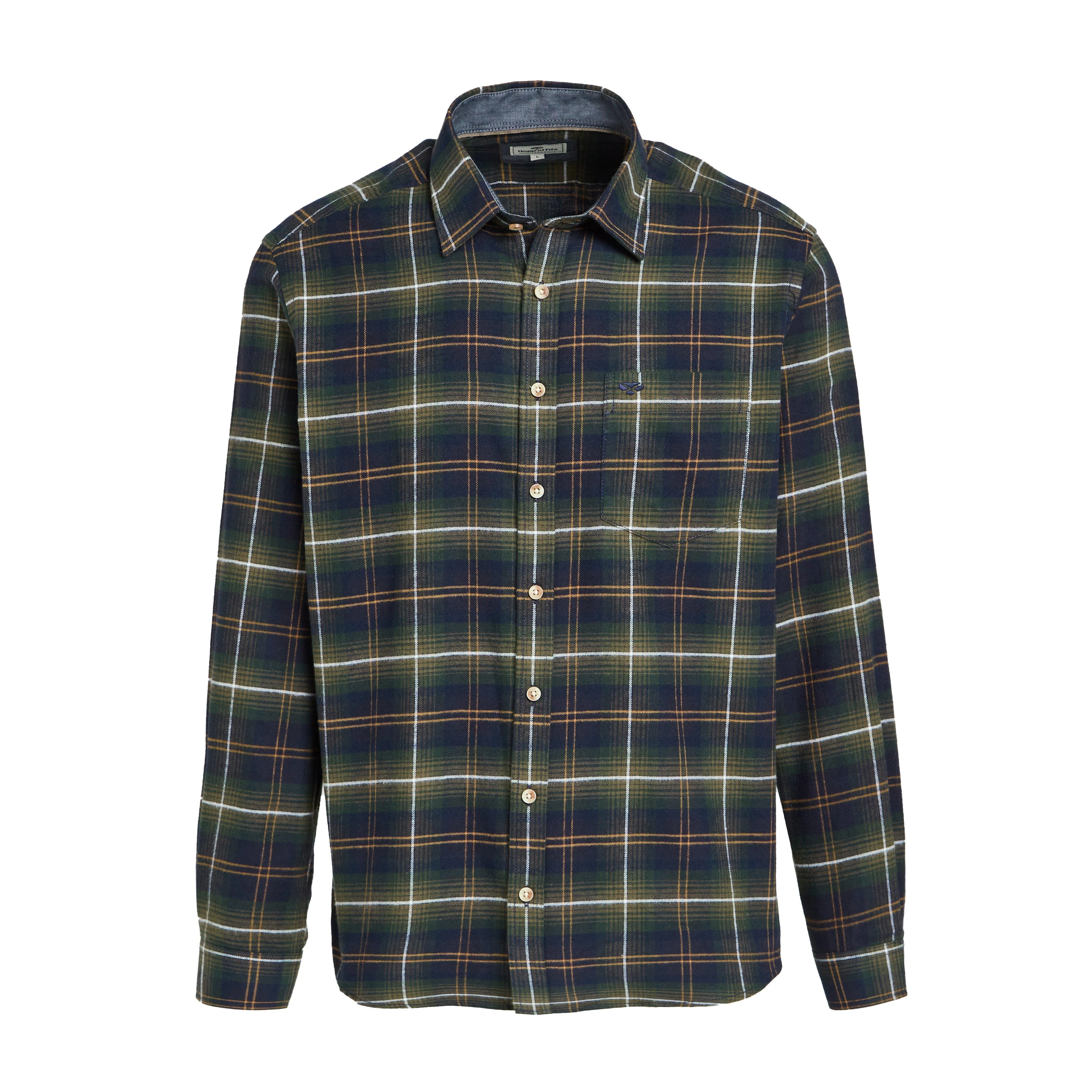 Mens Pitmedden Long Sleeve Flannel Shirt - Image 7