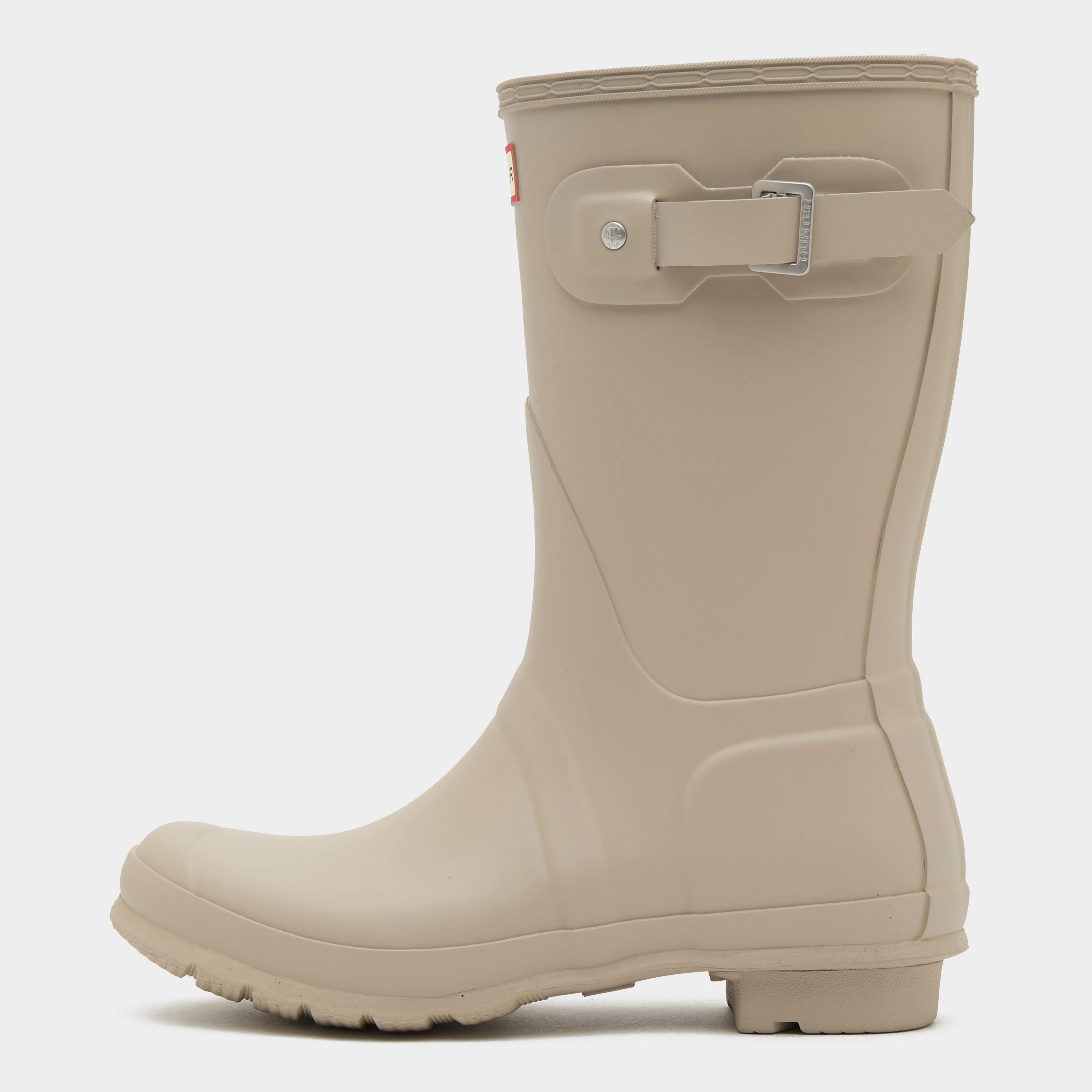 Womens Original Short Gloss Wellington Boots Skimming Stone