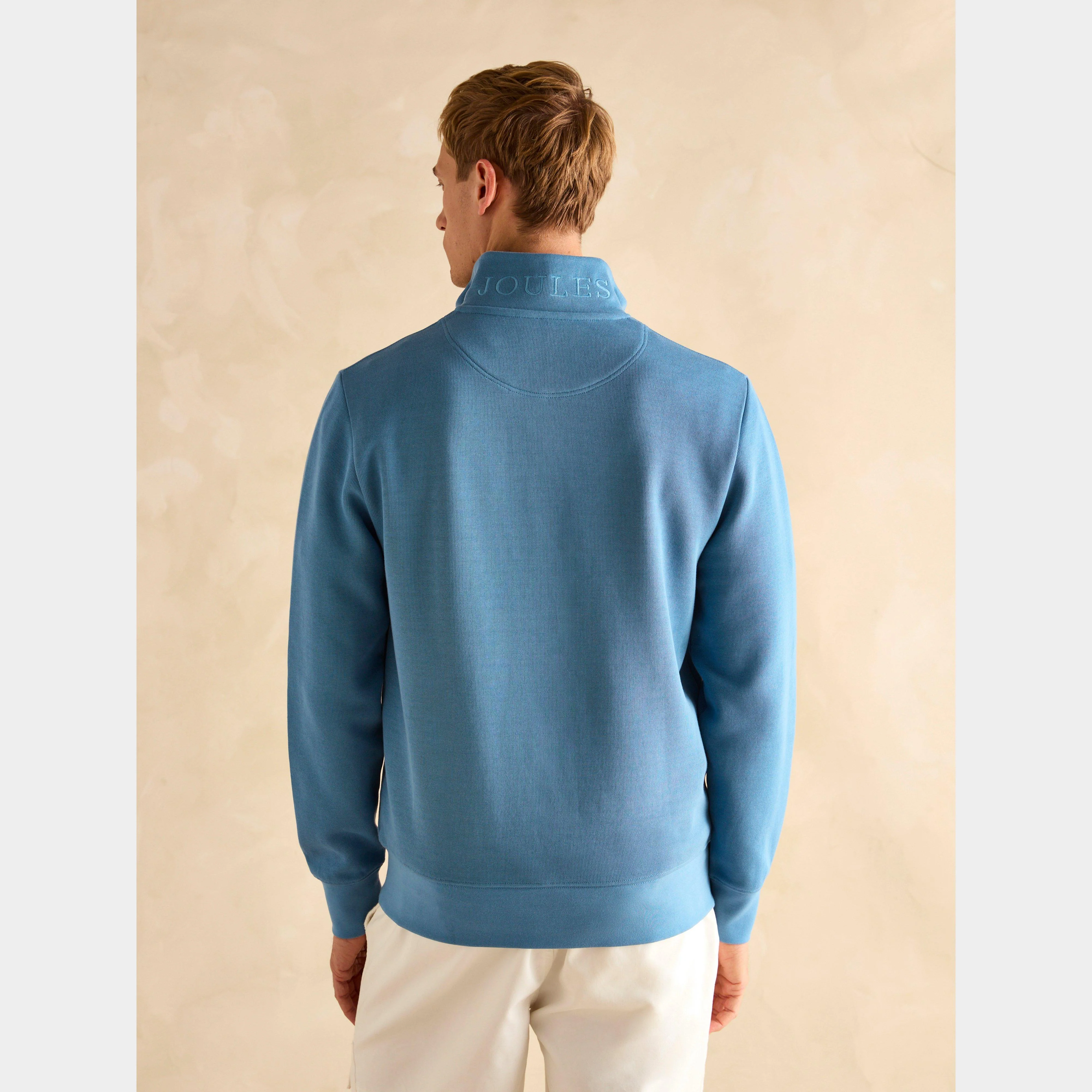 Men's Alistair Quarter Zip Cotton Sweatshirt - Image 2
