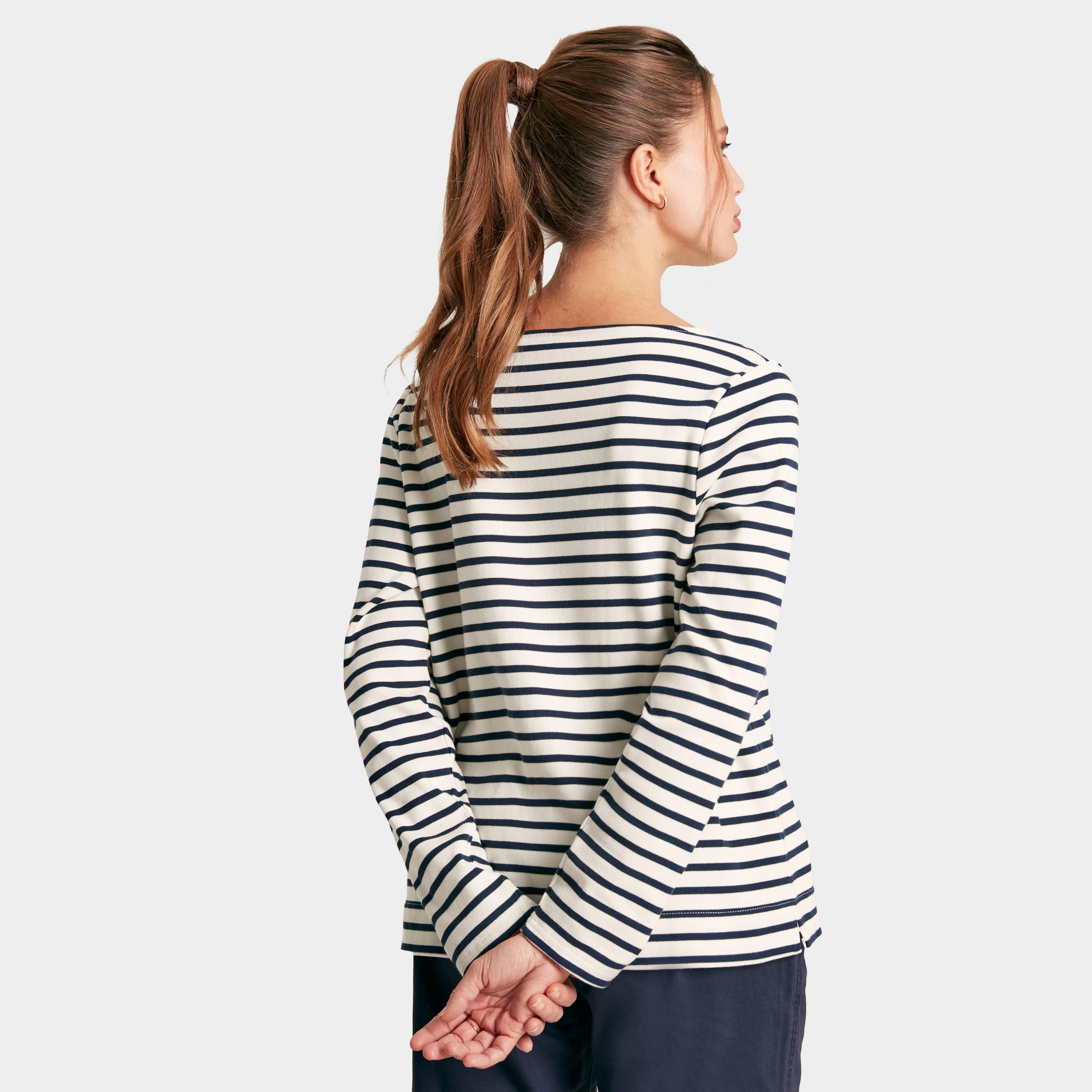 Women's Harbour Striped Boat Neck Breton Top - Image 2