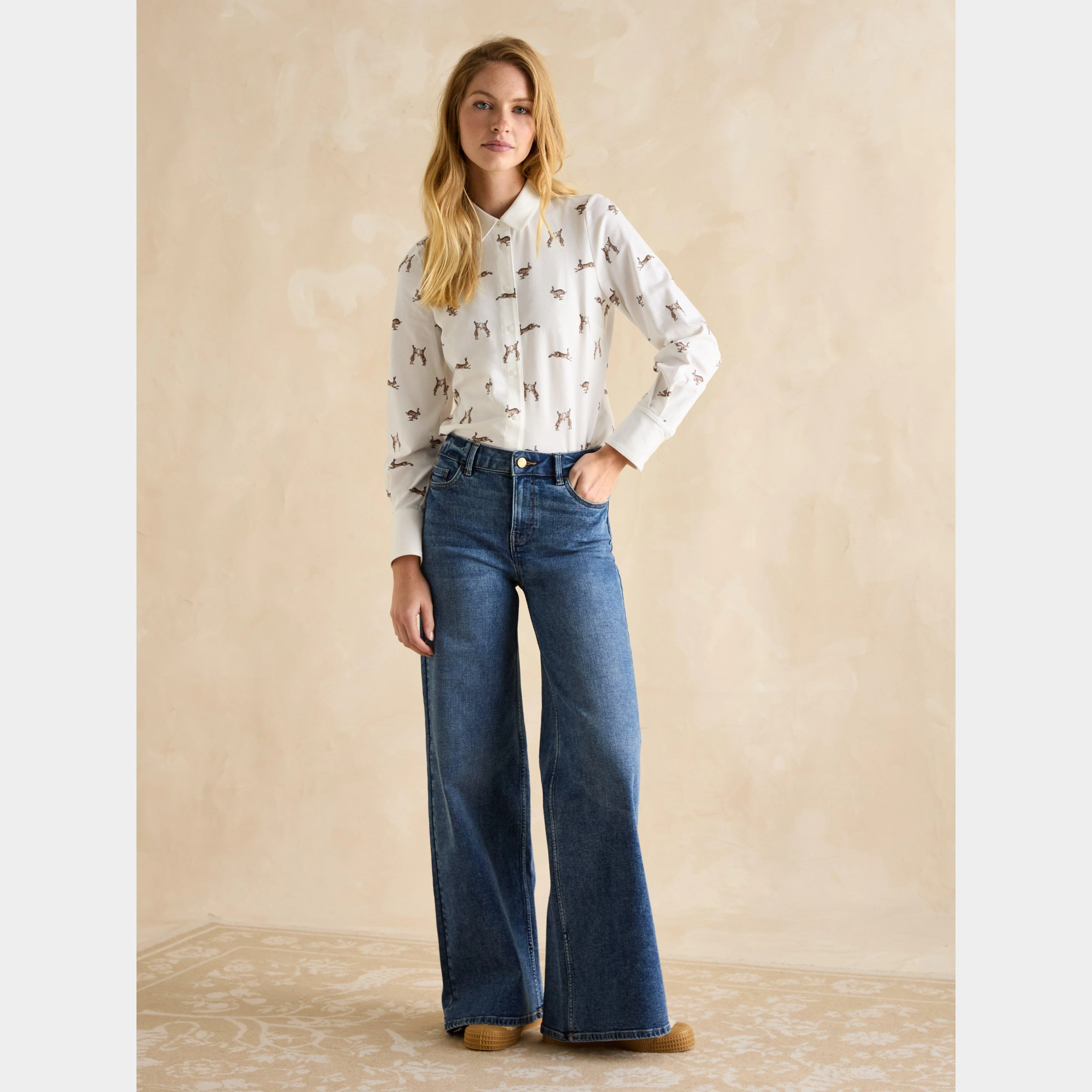 Women's Joules X Eleanor Tomlinson Jersey Shirt - Image 5