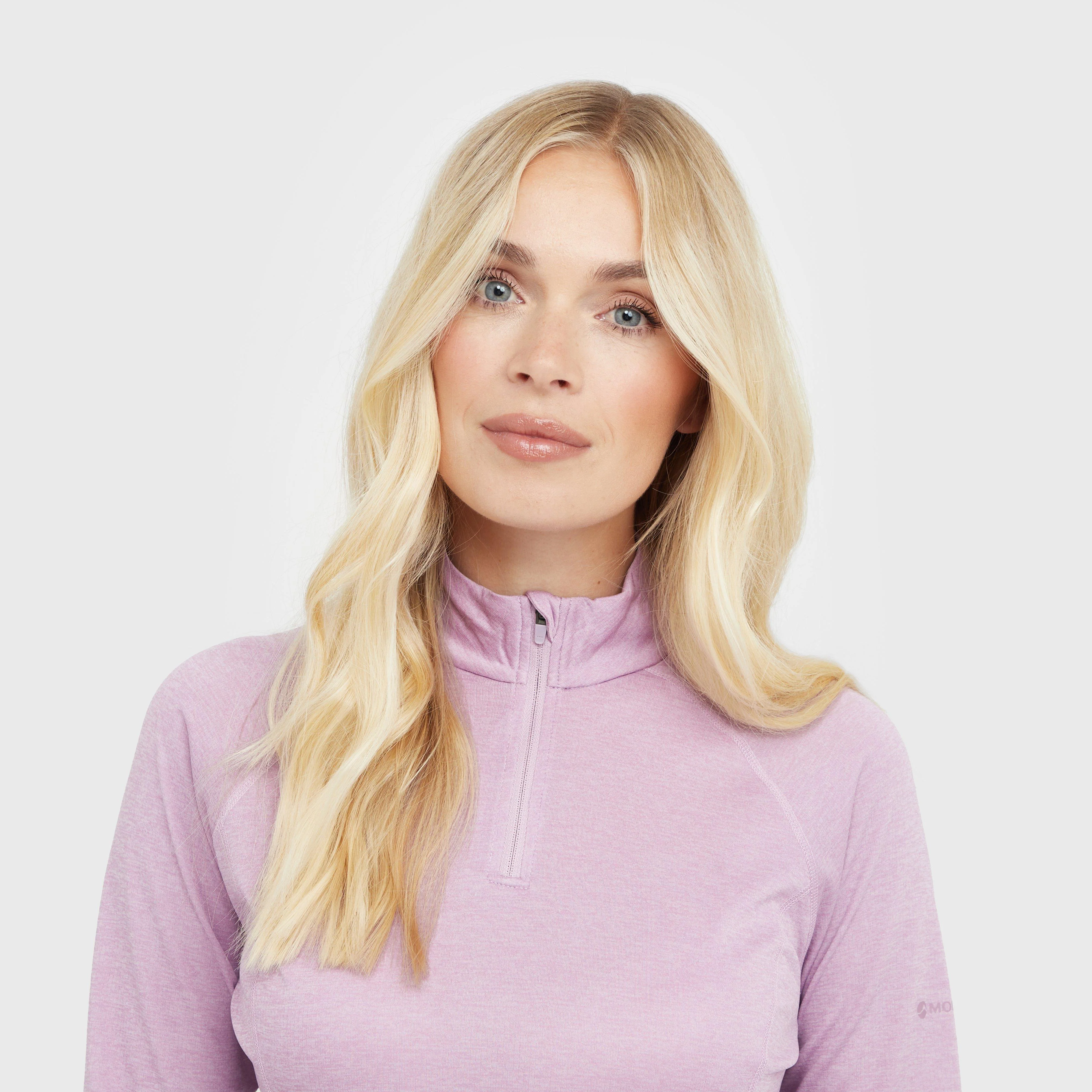 Women’s Dart Zip Neck Long Sleeve T-Shirt - Image 4