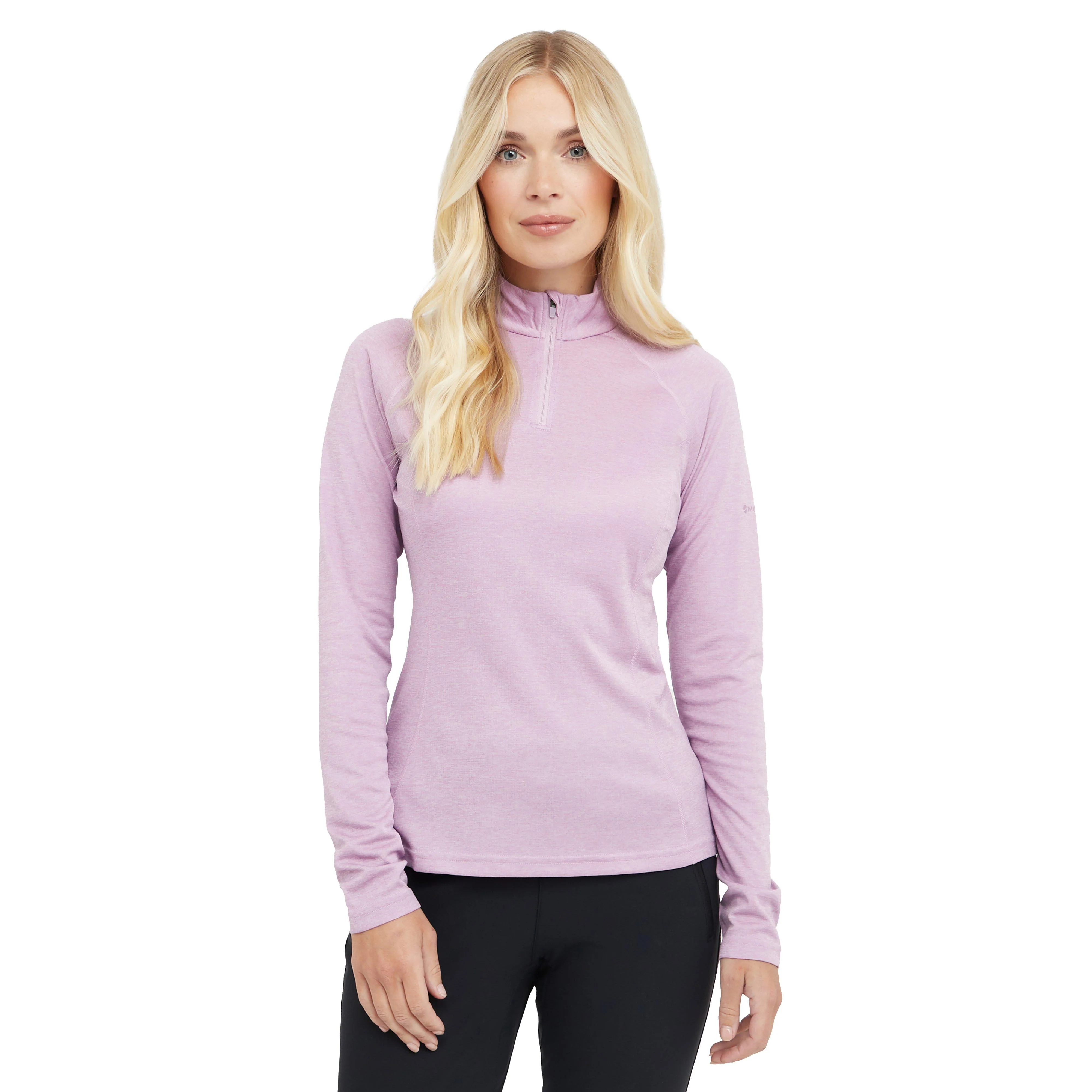Women’s Dart Zip Neck Long Sleeve T-Shirt - Image 7