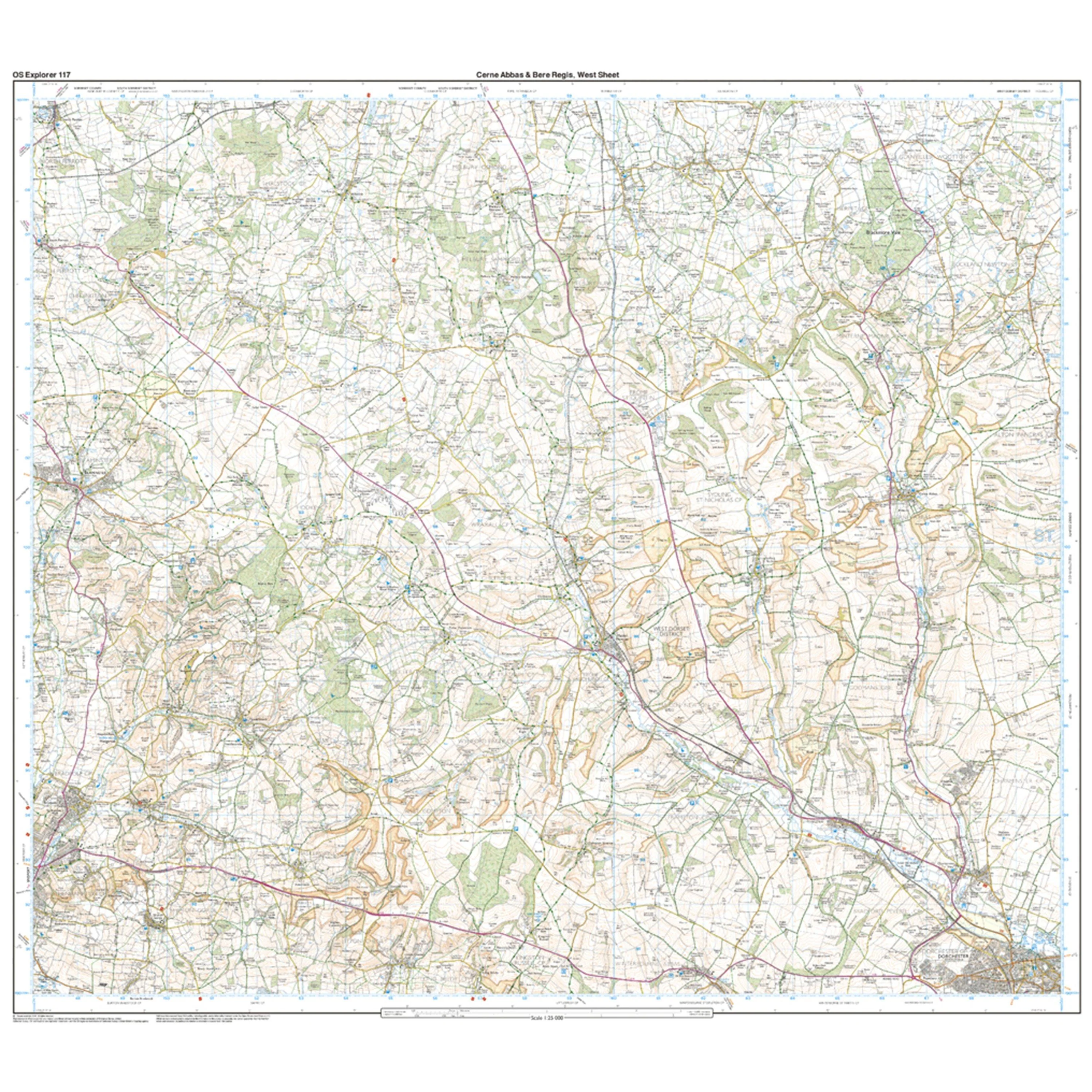 Explorer 117 Cerne Abbas & Bere Regis Map With Digital Version - Image 4