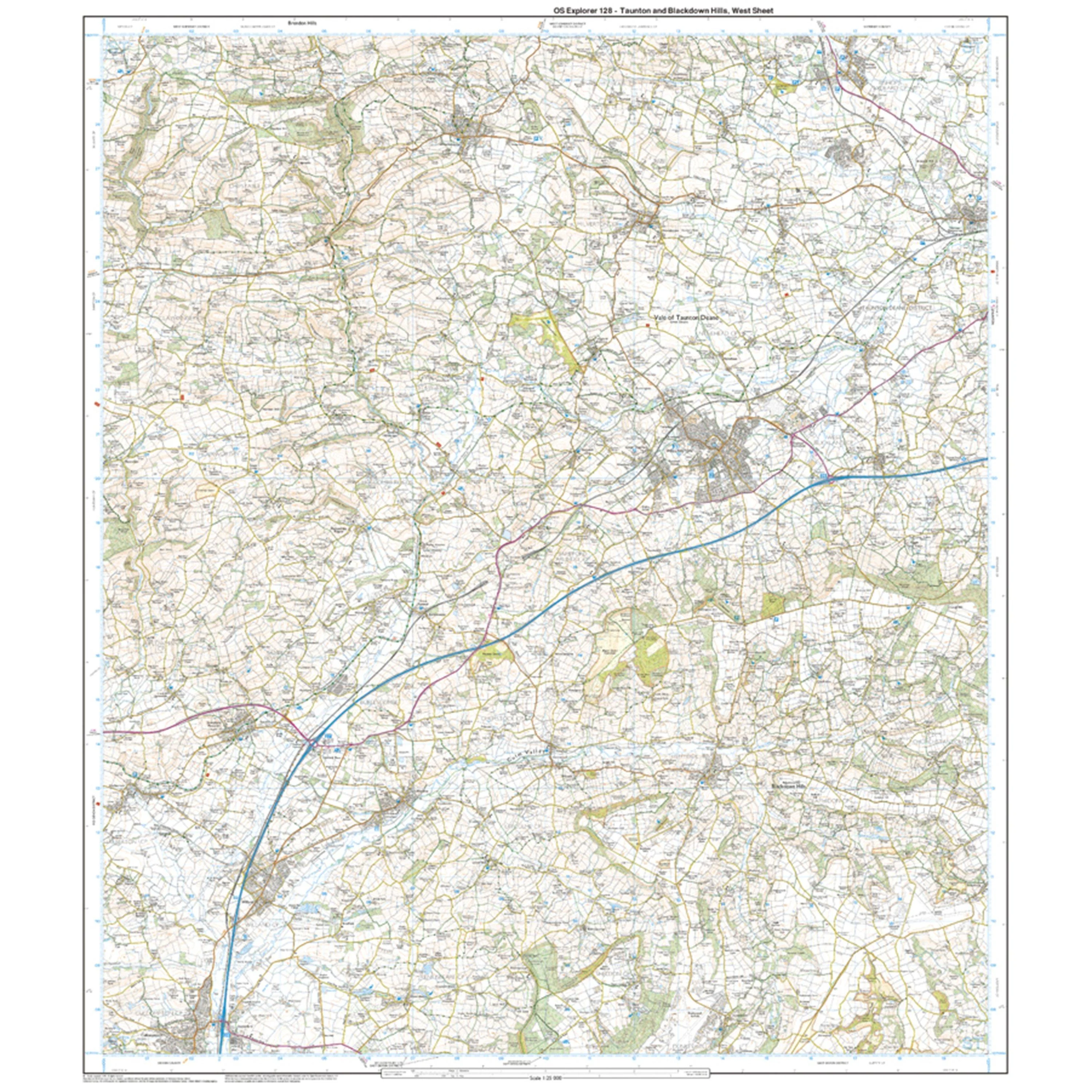 Explorer 128 Taunton & Blackdown Hills Map With Digital Version - Image 4