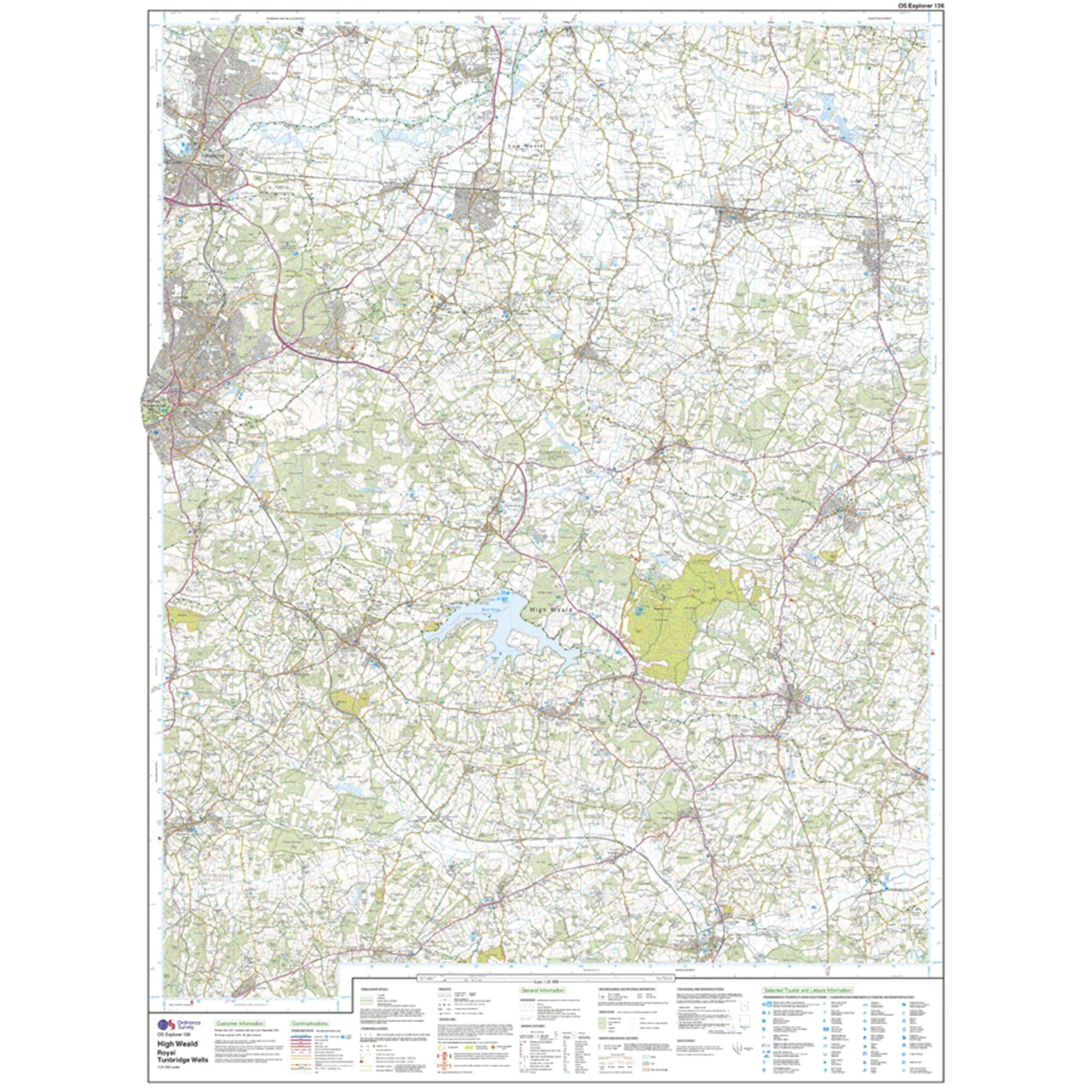 Explorer 136 High Weald Map With Digital Version - Image 3