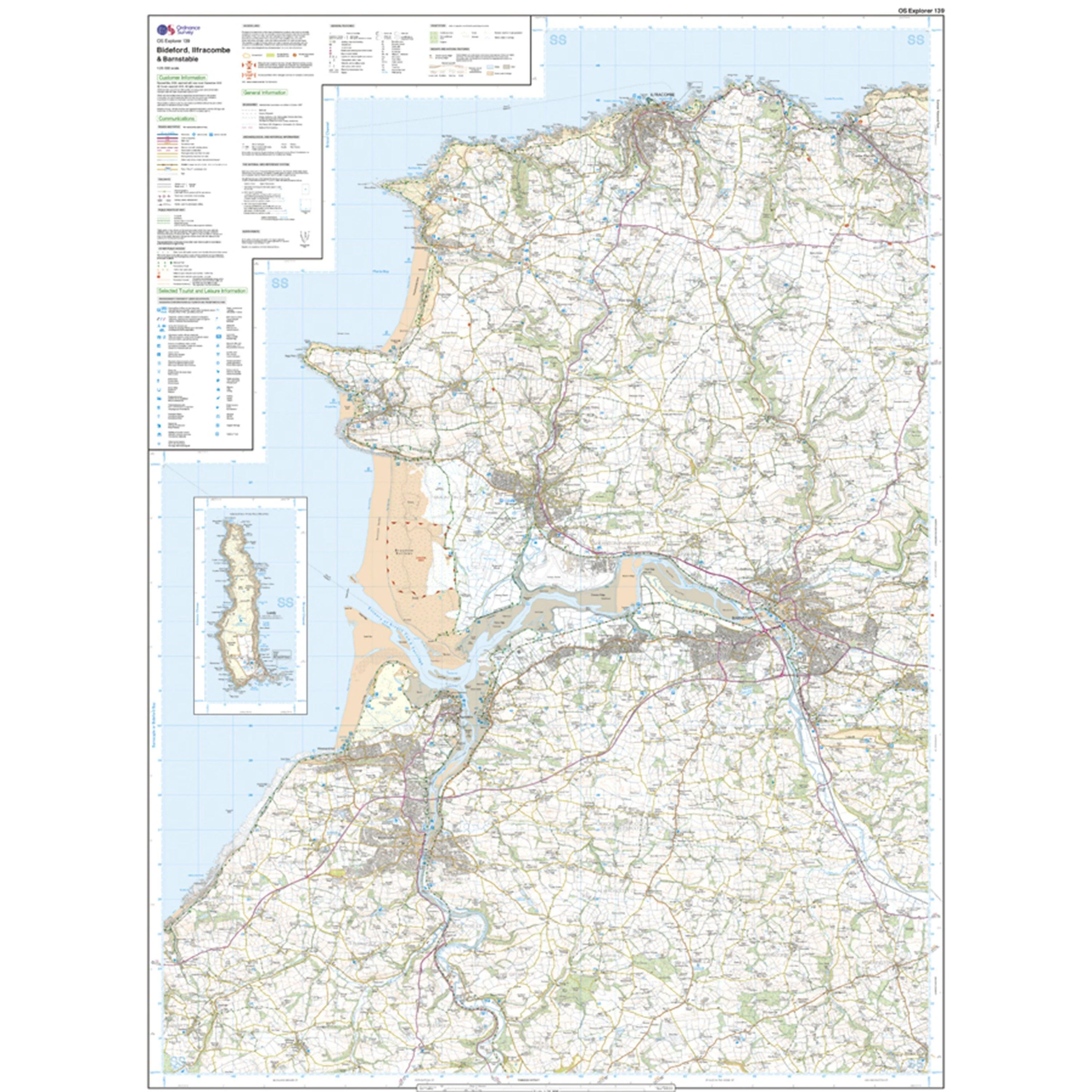 Explorer 139 Bideford, Ilfracombe & Barnstaple Map With Digital Version - Image 3