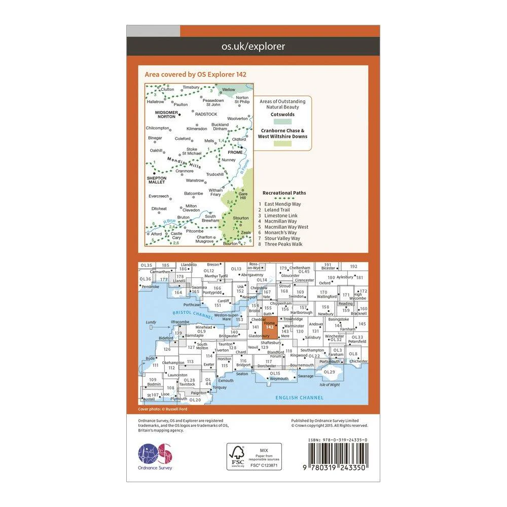 Explorer 142 Shepton Mallet & Mendip Hills East Map With Digital Version - Image 2