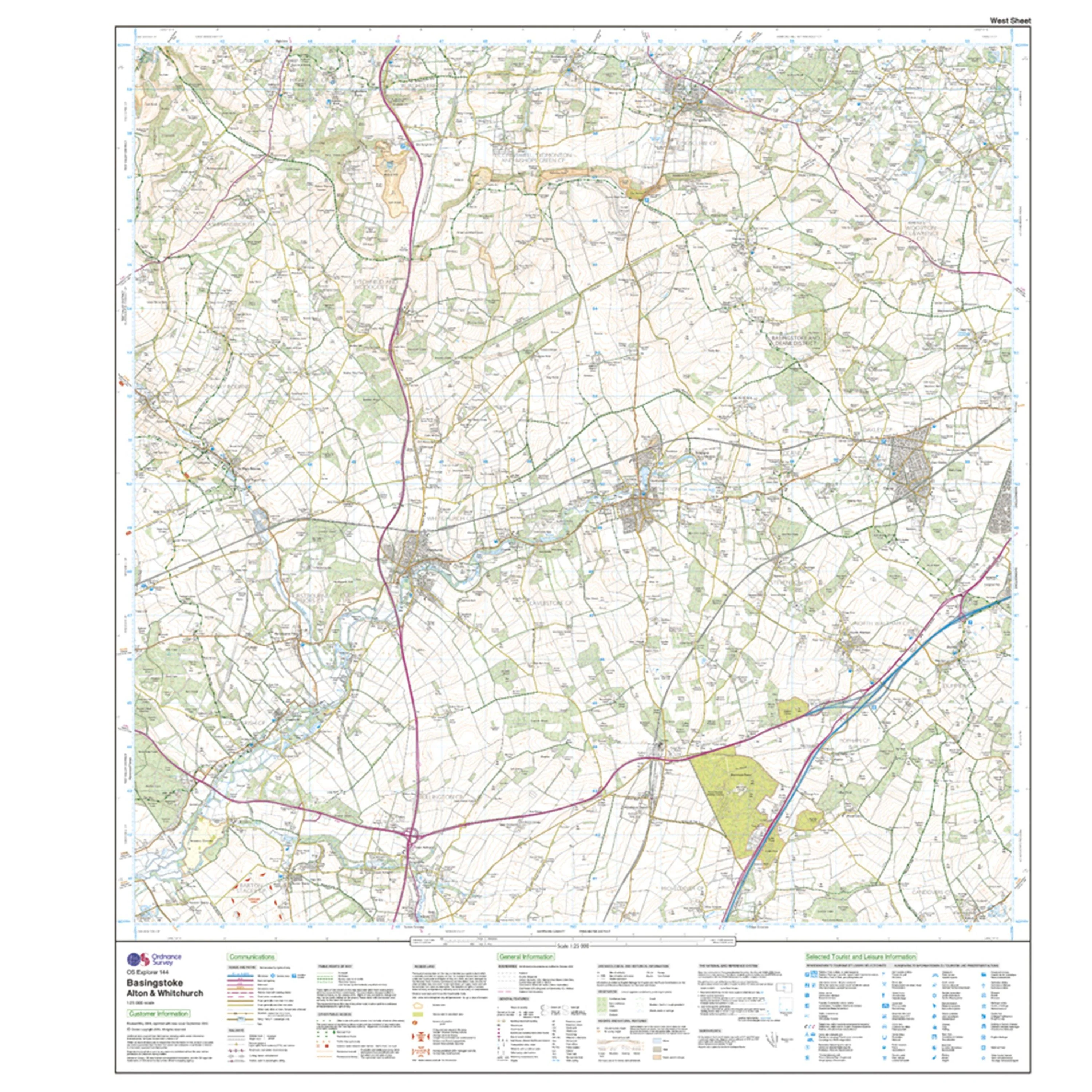 Explorer 144 Basingstoke, Alton & Whitchurch Map With Digital Version - Image 4