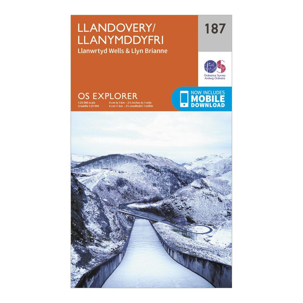 Explorer 187 Llandovery, Llanwrtyd Wells & Lyn Brianne Map With Digital Version - Image 5