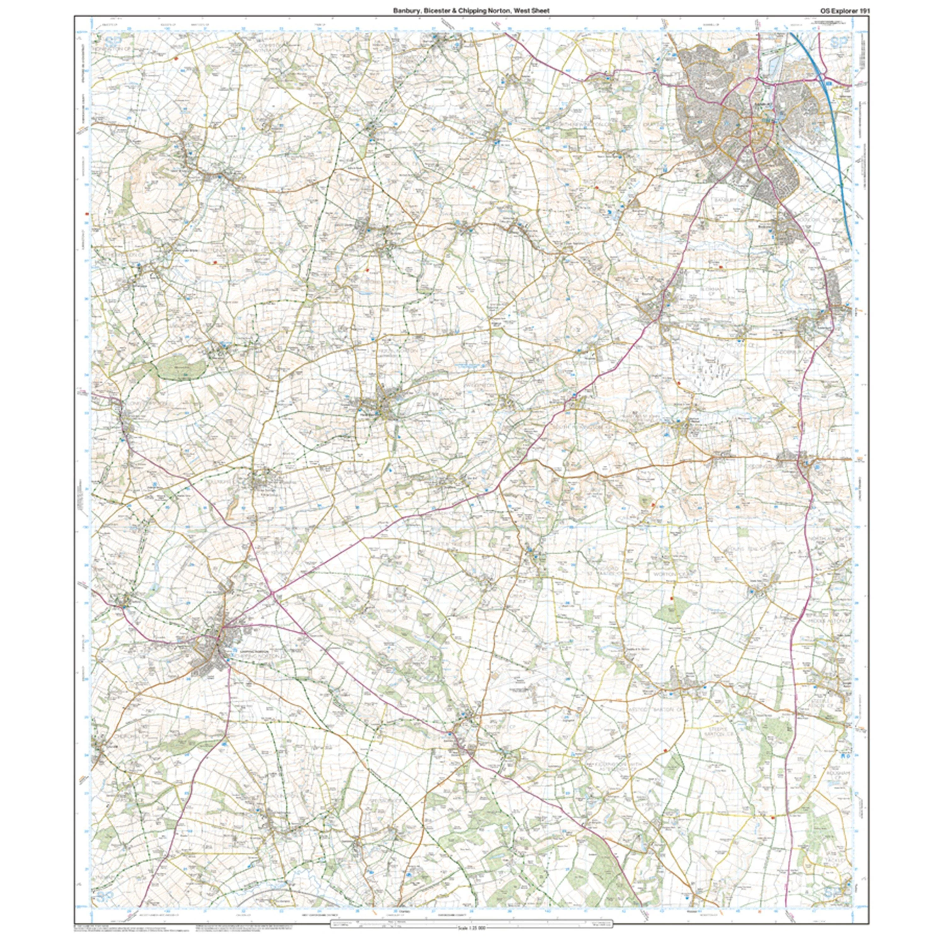 Explorer 191 Banbury, Bicester & Chipping Norton Map With Digital Version - Image 4