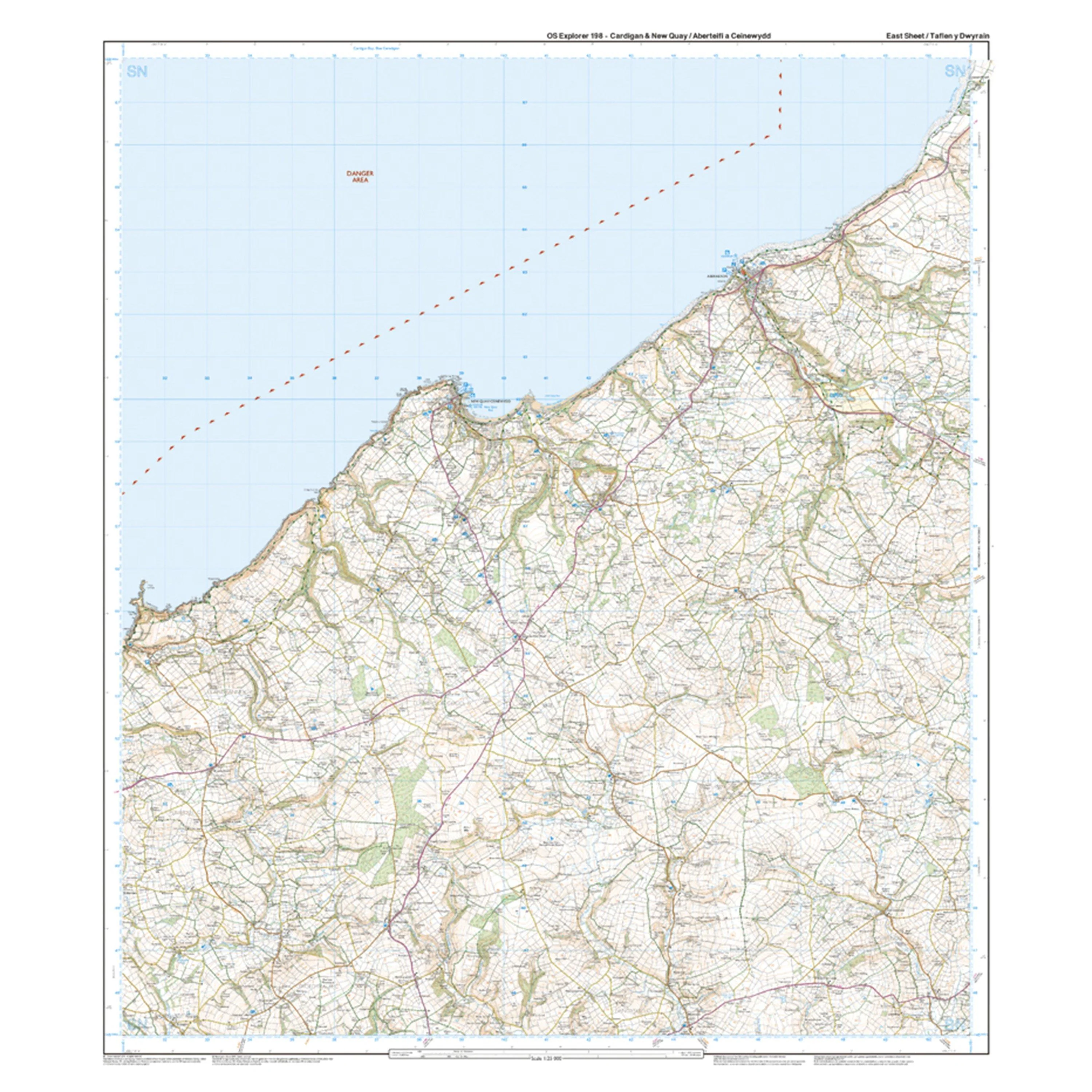 Explorer 198 Cardigan & New Quay, Aberaeron Map With Digital Version - Image 3