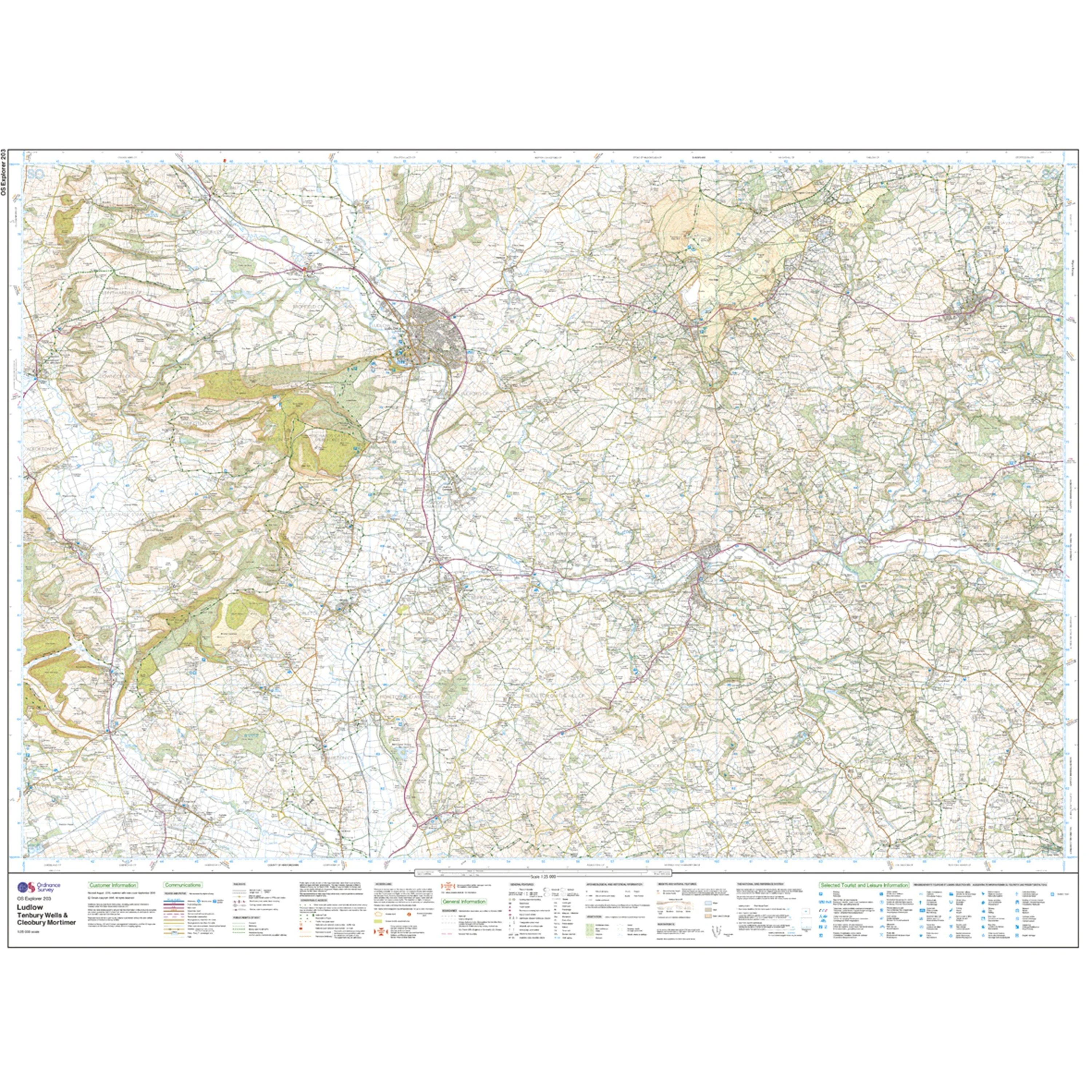 Explorer 203 Ludlow, Tenbury Wells & Cleobury Mortimer Map With Digital Version - Image 3