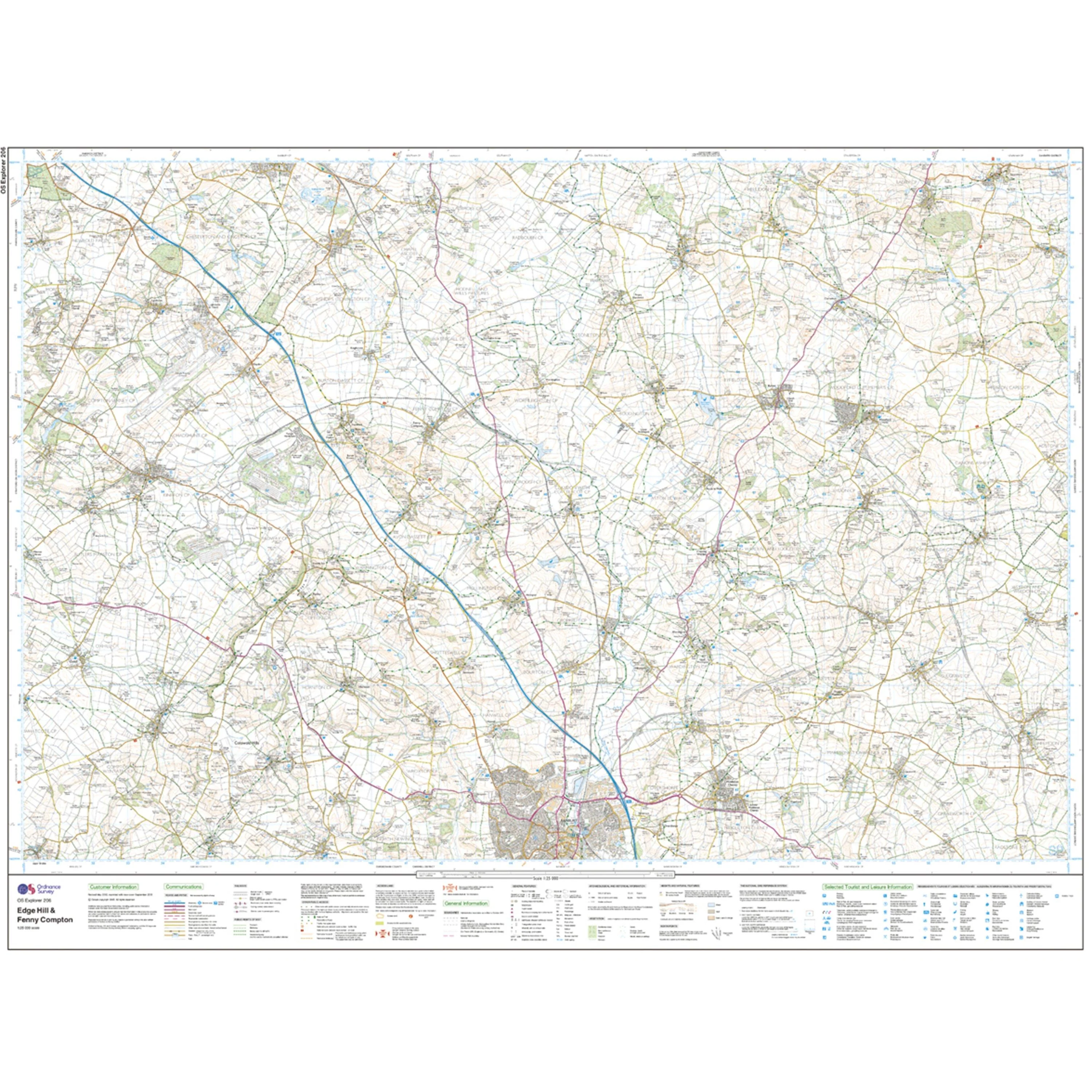 Explorer 206 Edge Hill & Fenny Compton Map With Digital Version - Image 3