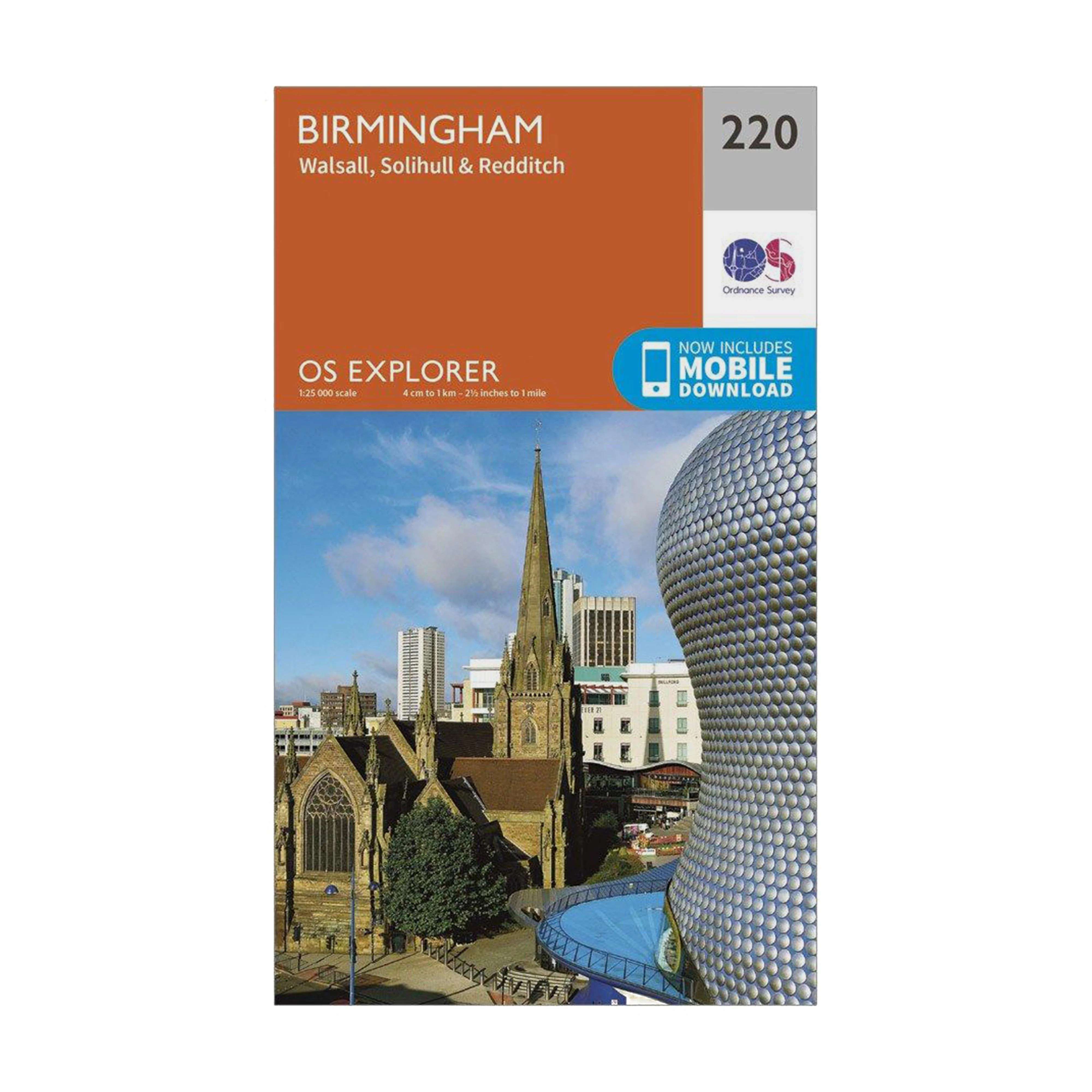 Explorer 220 Birmingham, Walsall, Solihull & Redditch Map With Digital Version - Image 5