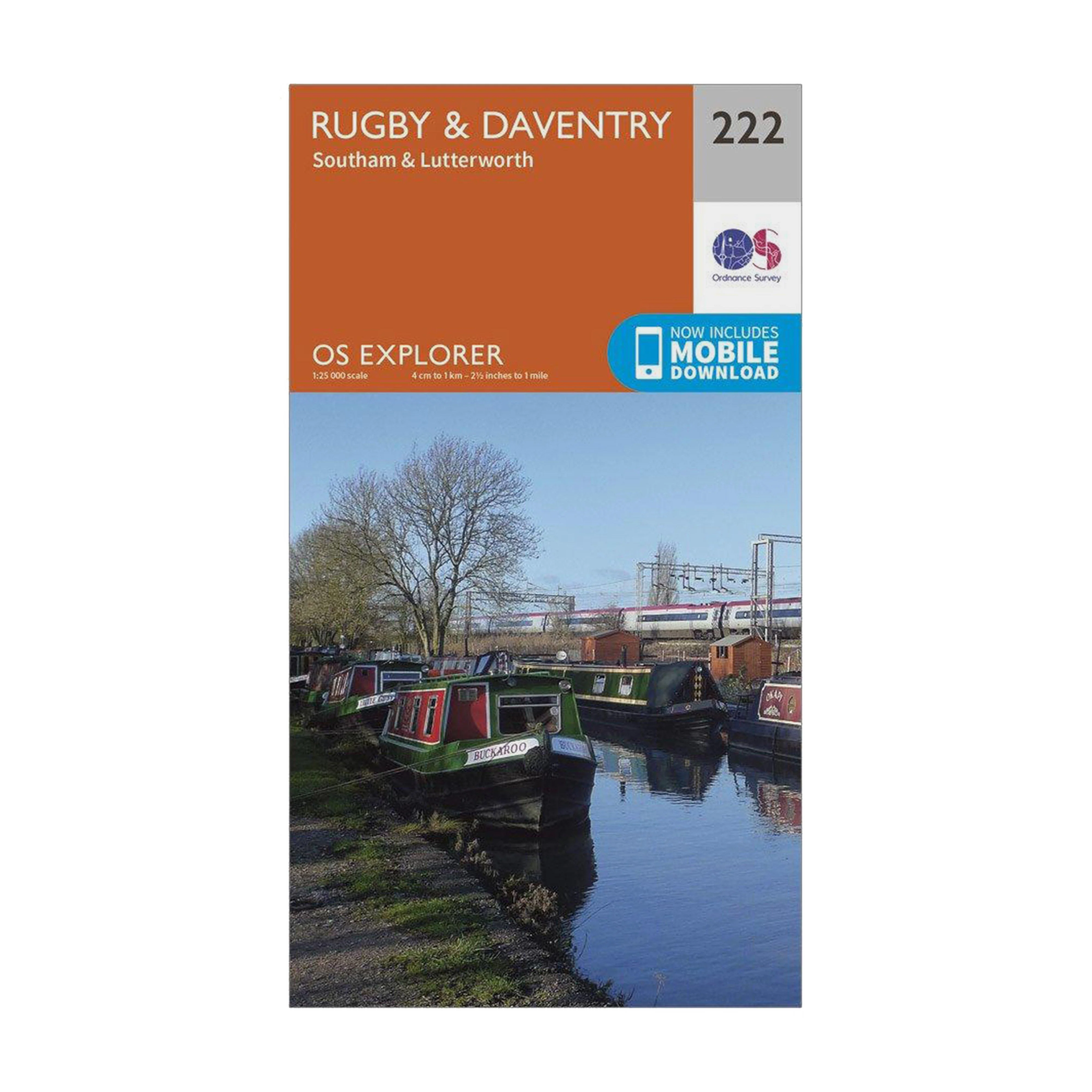 Explorer 222 Rugby, Daventry, Southam & Lutterworth Map With Digital Version - Image 4