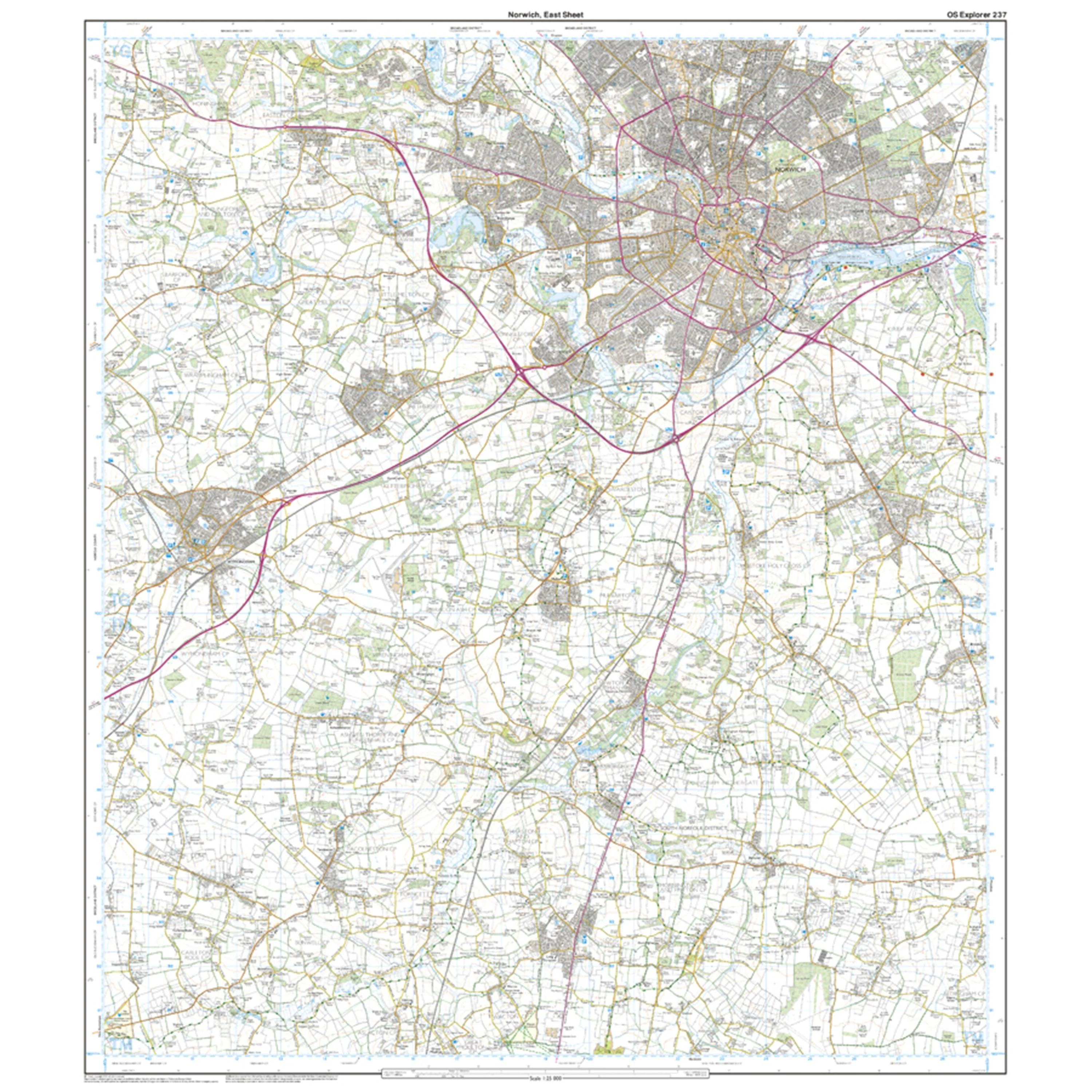 Explorer 237 Norwich Map With Digital Version - Image 3
