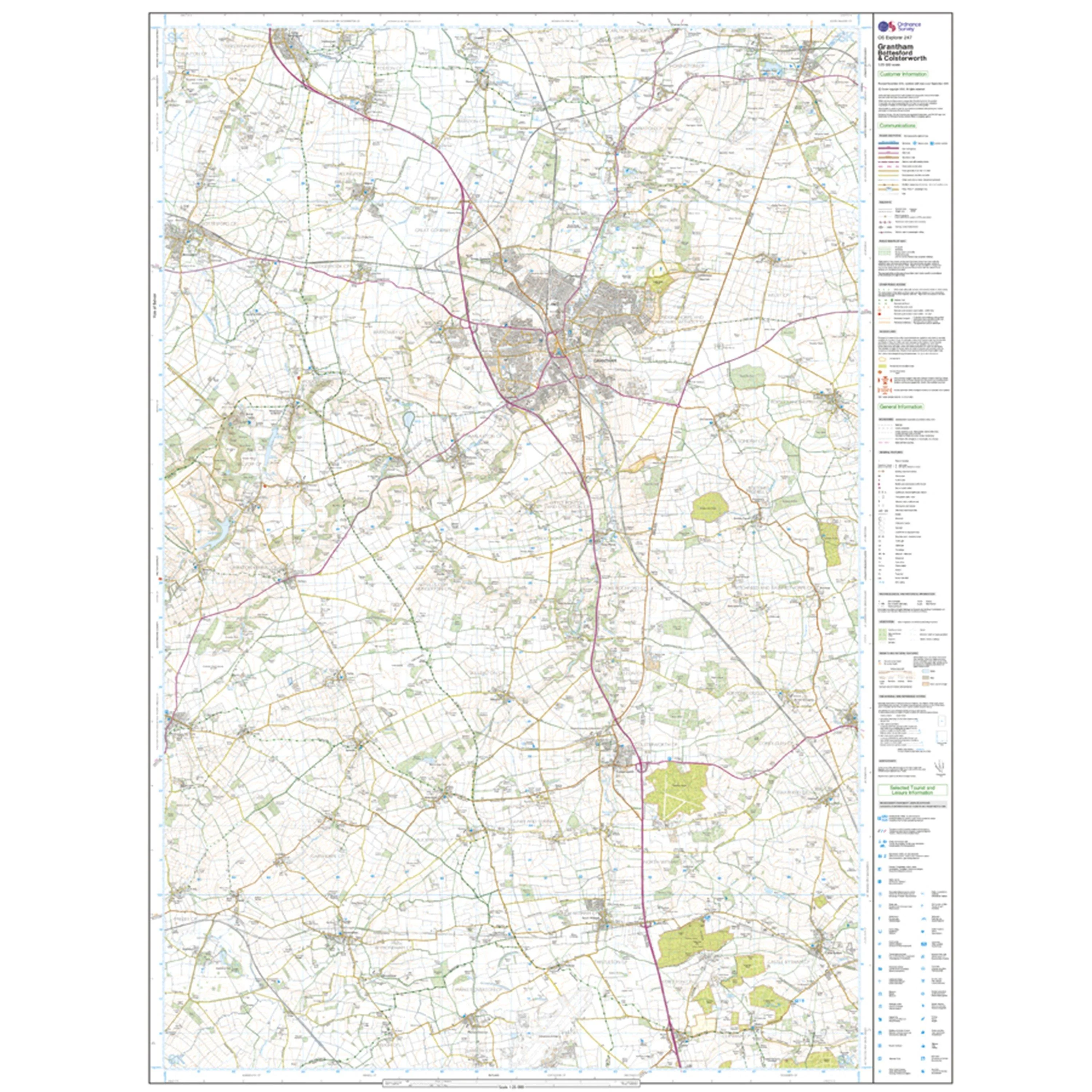Explorer 247 Grantham Map With Digital Version - Image 3
