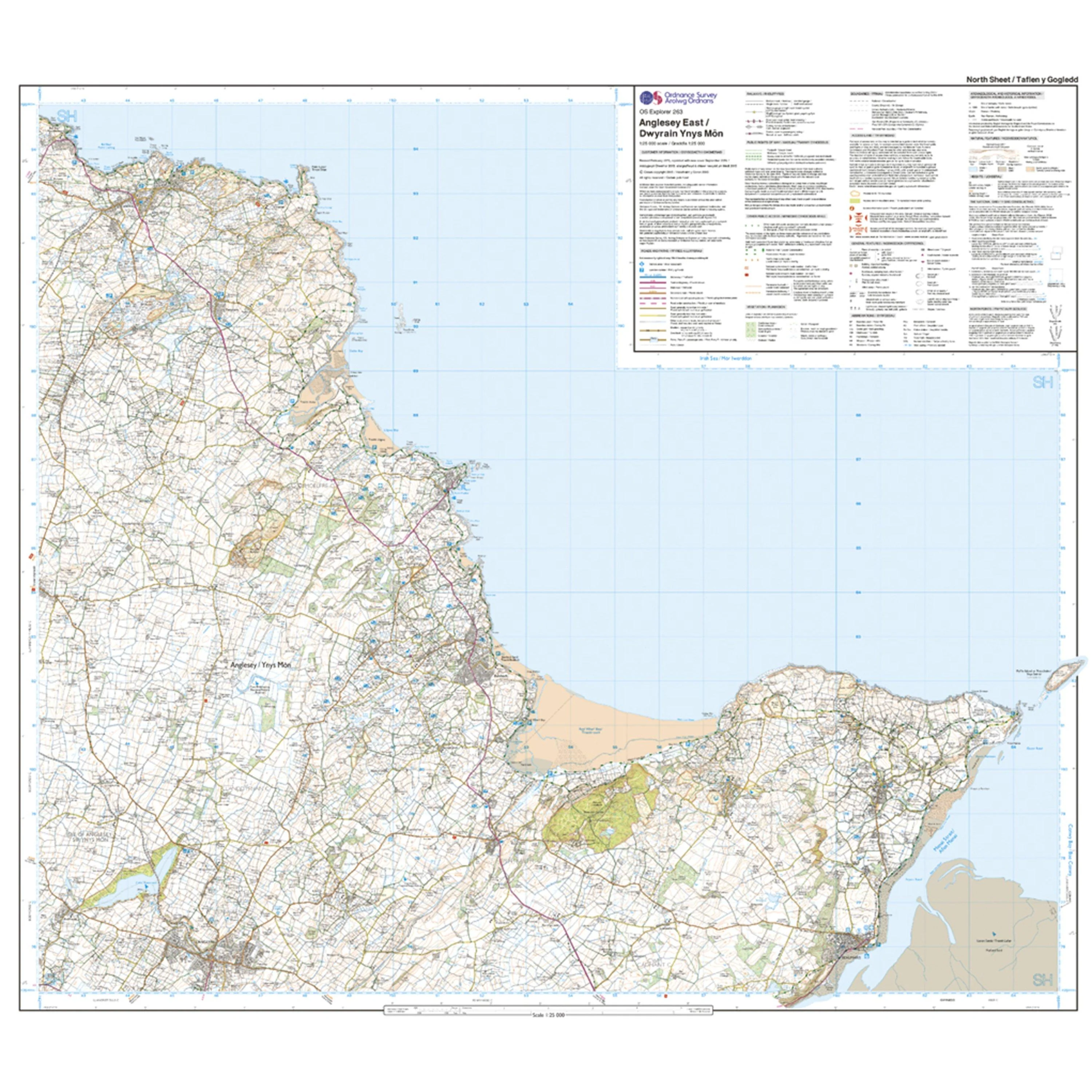 Explorer 263 Anglesey East Map With Digital Version - Image 3