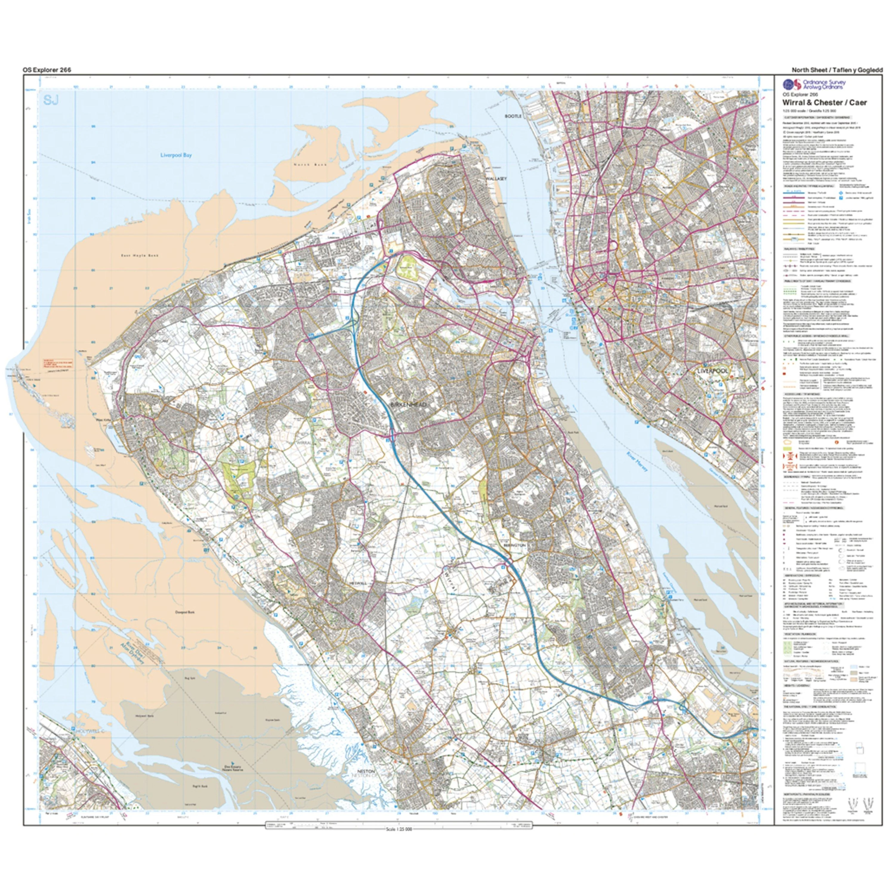 Explorer 266 Wirral & Chester Map With Digital Version - Image 3
