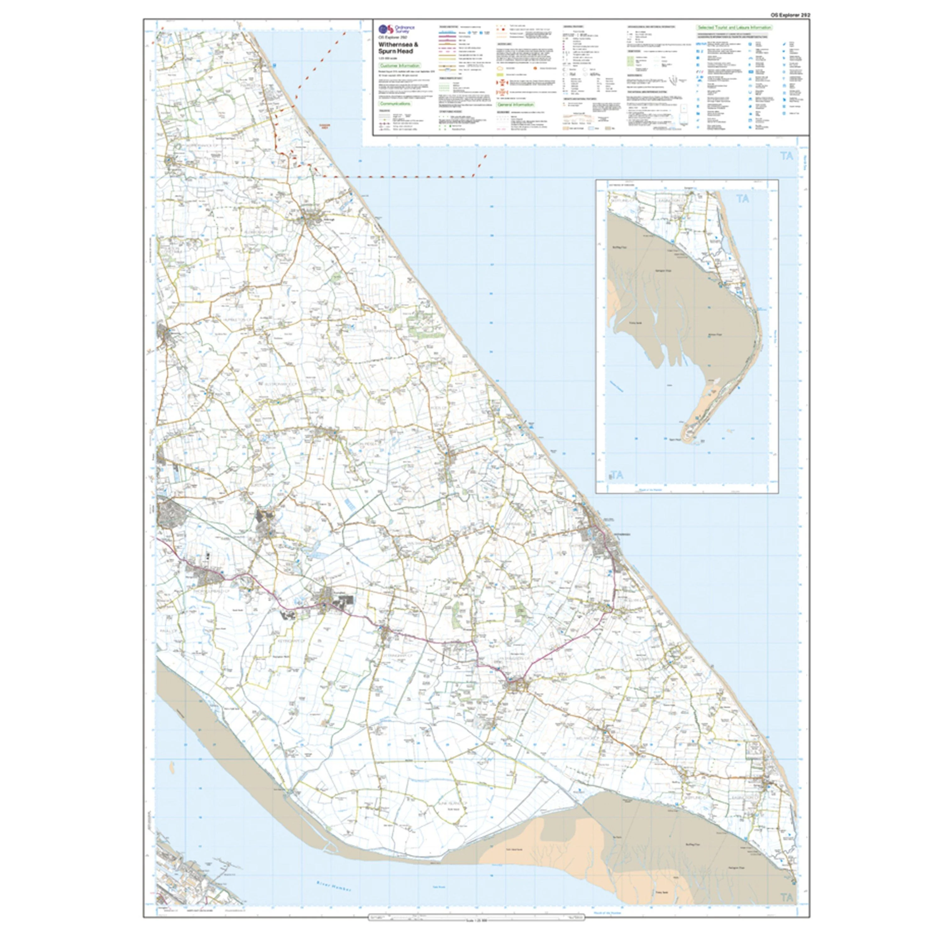 Explorer 292 Withernsea & Spurn Head Map With Digital Version - Image 3
