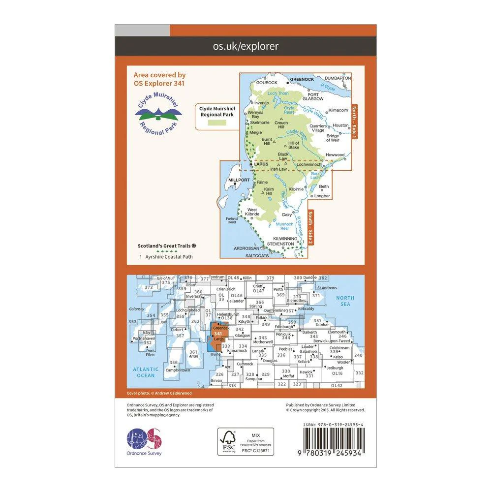 Explorer 341 Greenoch, Largs & Millport Map With Digital Version - Image 2