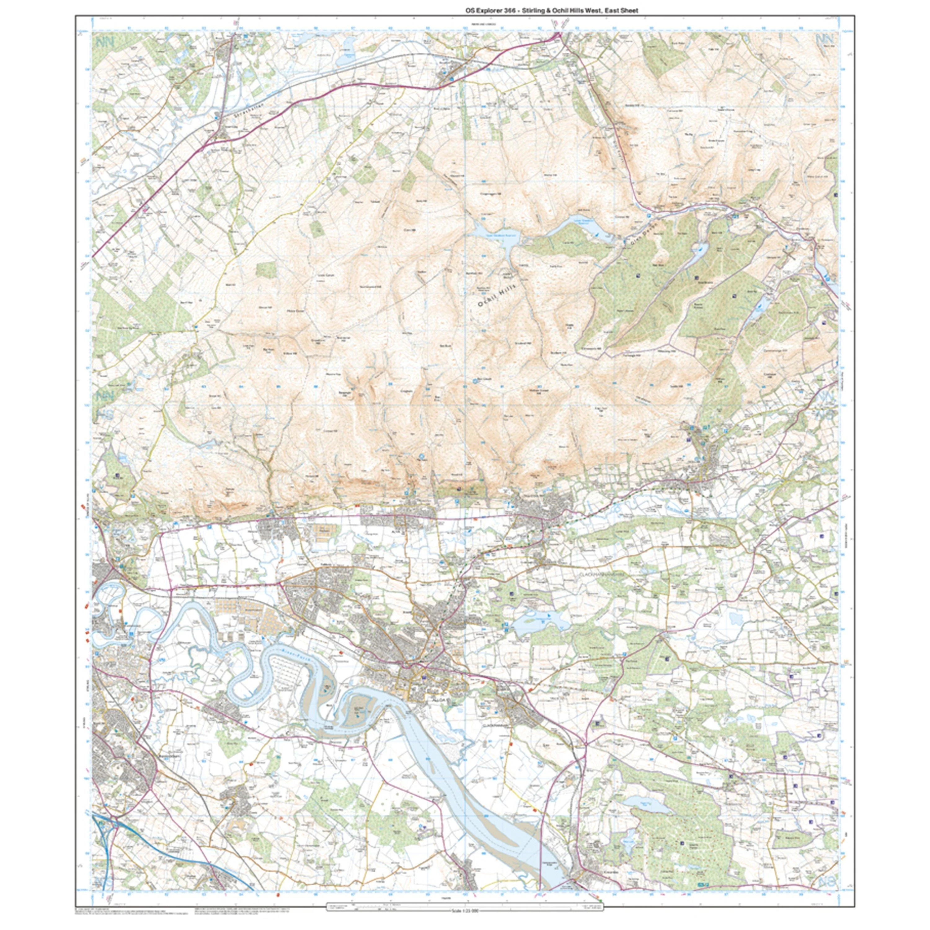 Explorer 366 Stirling & Ochil Hills Map With Digital Version - Image 3