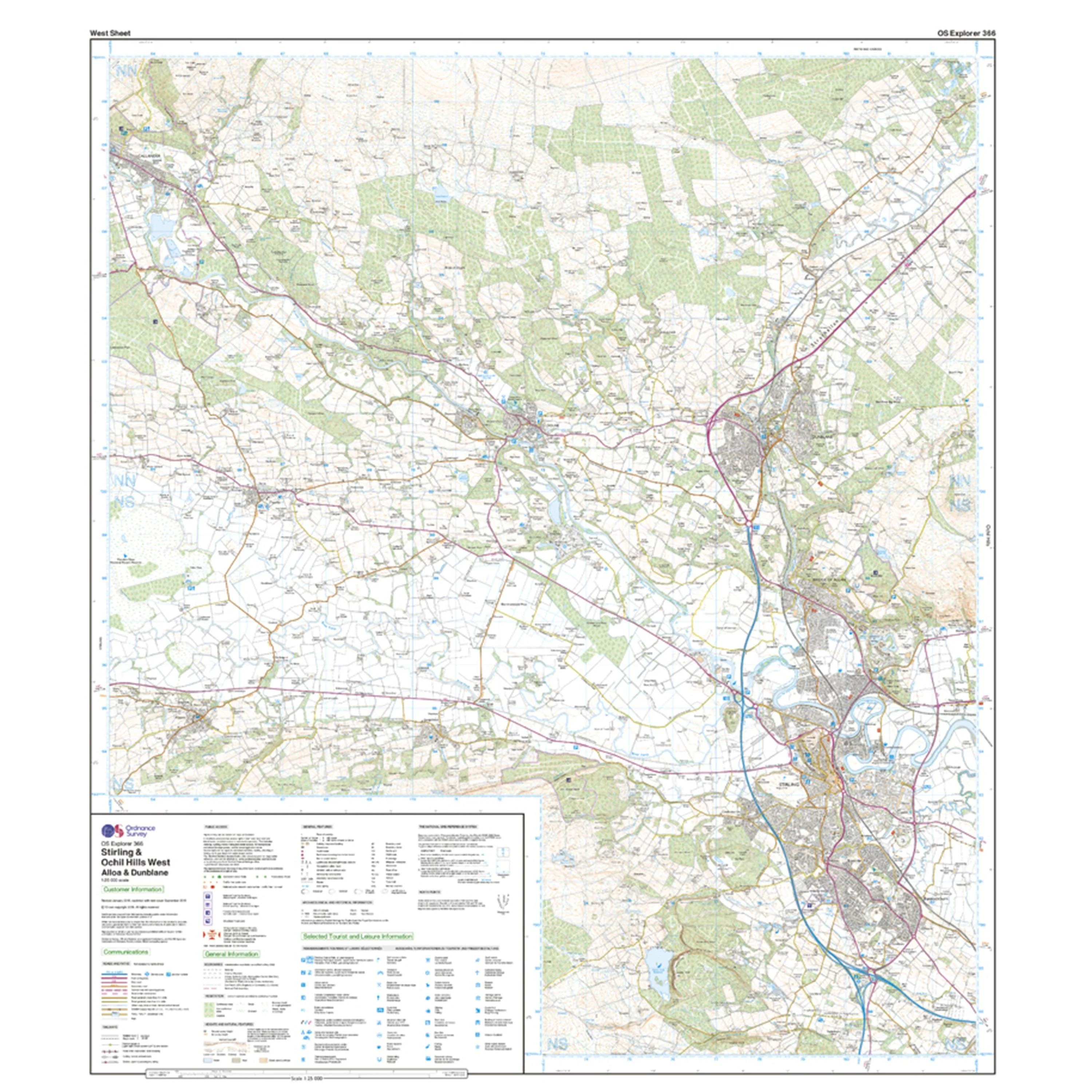 Explorer 366 Stirling & Ochil Hills Map With Digital Version - Image 4