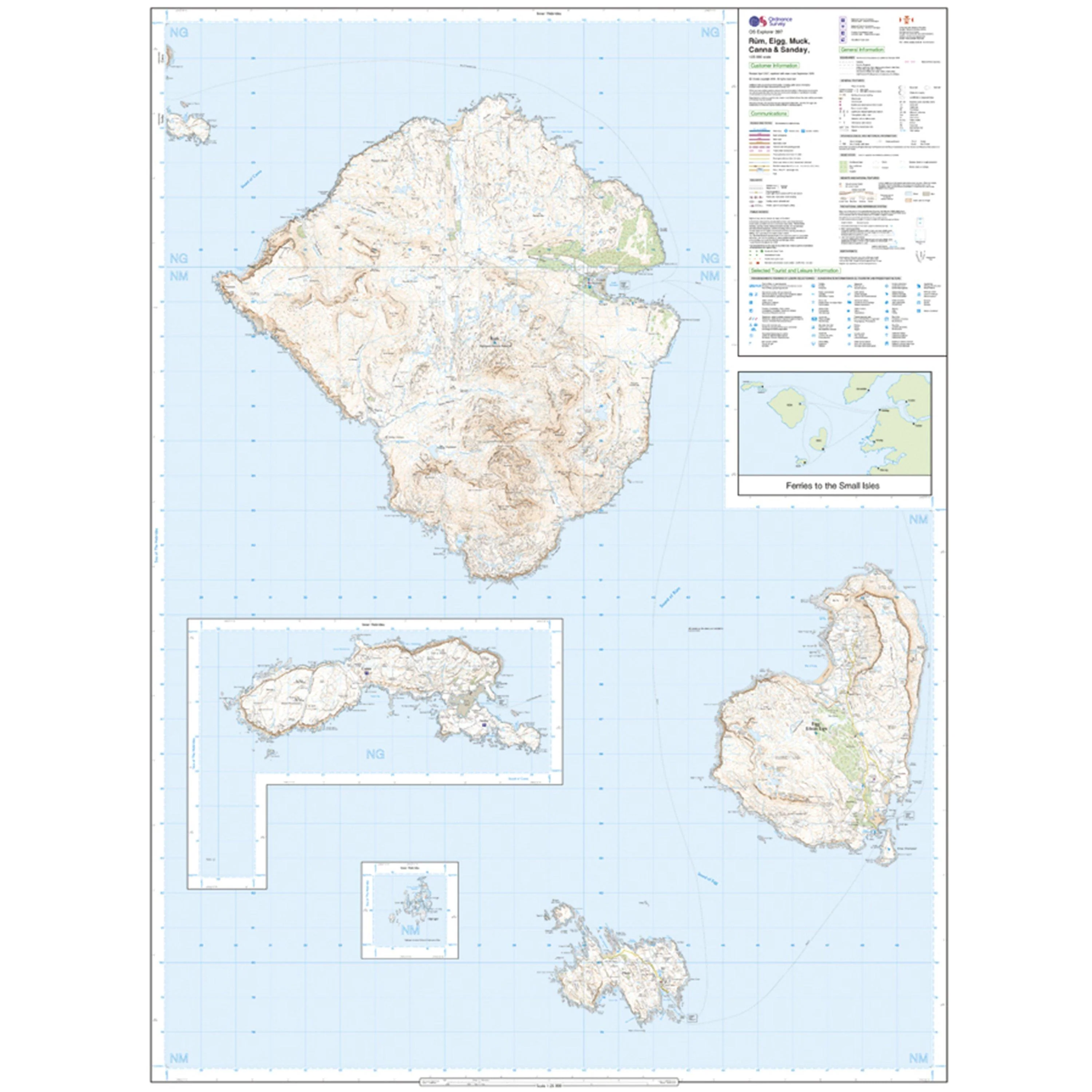 Explorer 397 Rum, Eigg, Muck, Canna & Sanday Map With Digital Version - Image 3